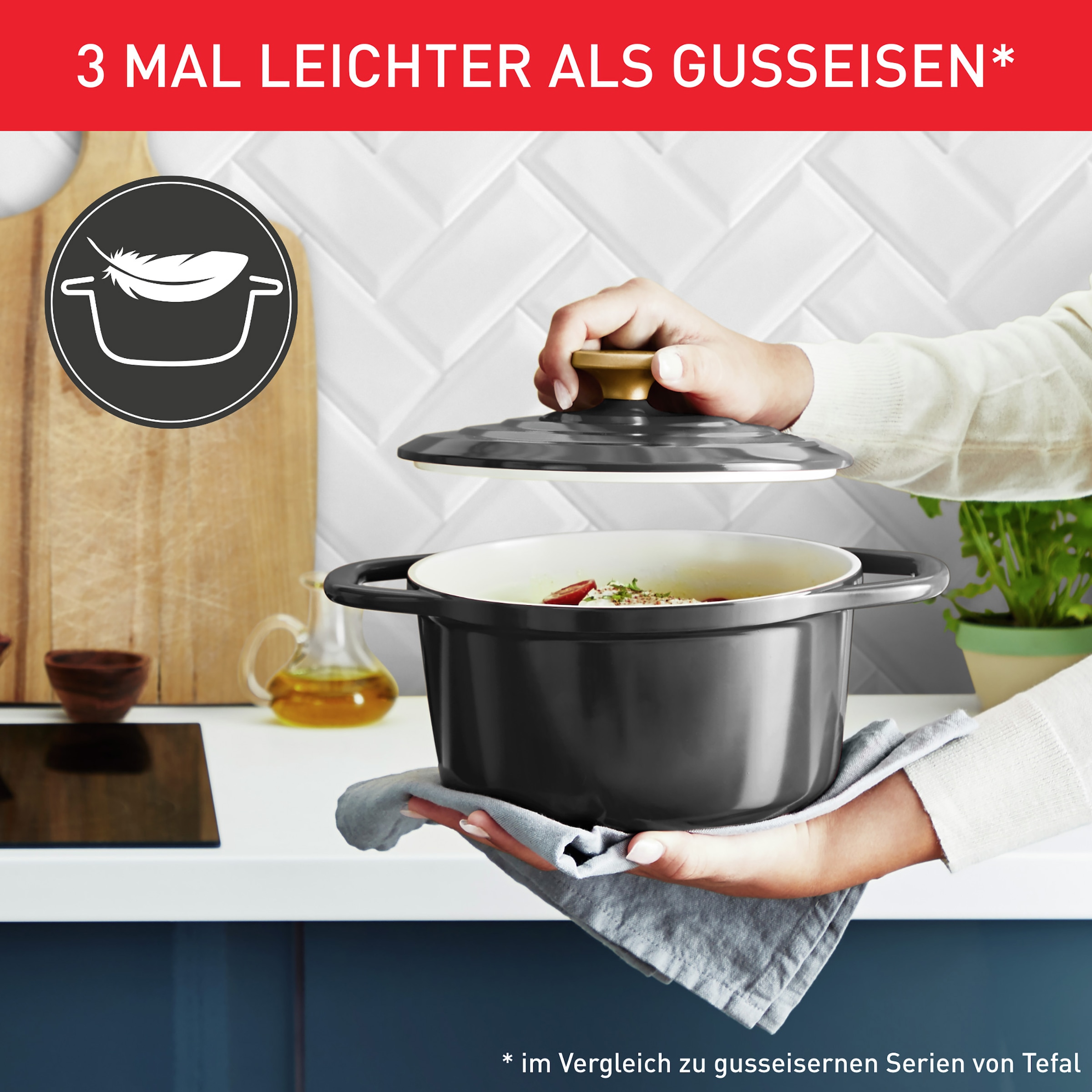Tefal Kochtopf »Air« 2 Stk. tlg. Aluminiumguss