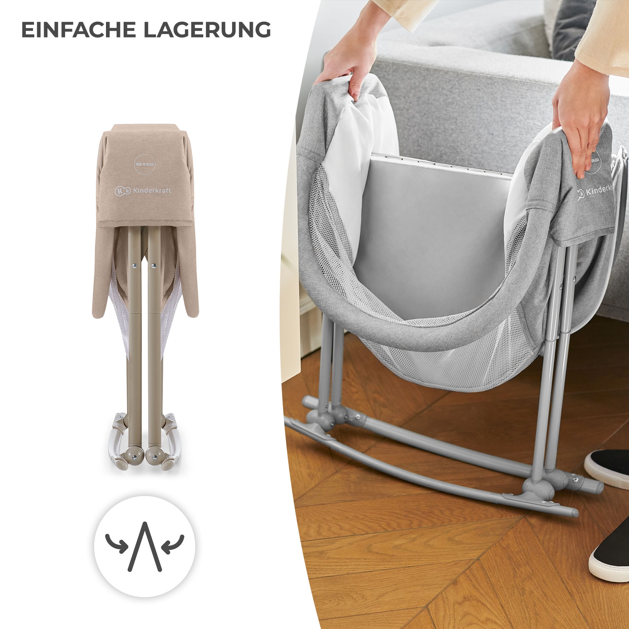 Kinderkraft Baby-Reisebett »LOVI«