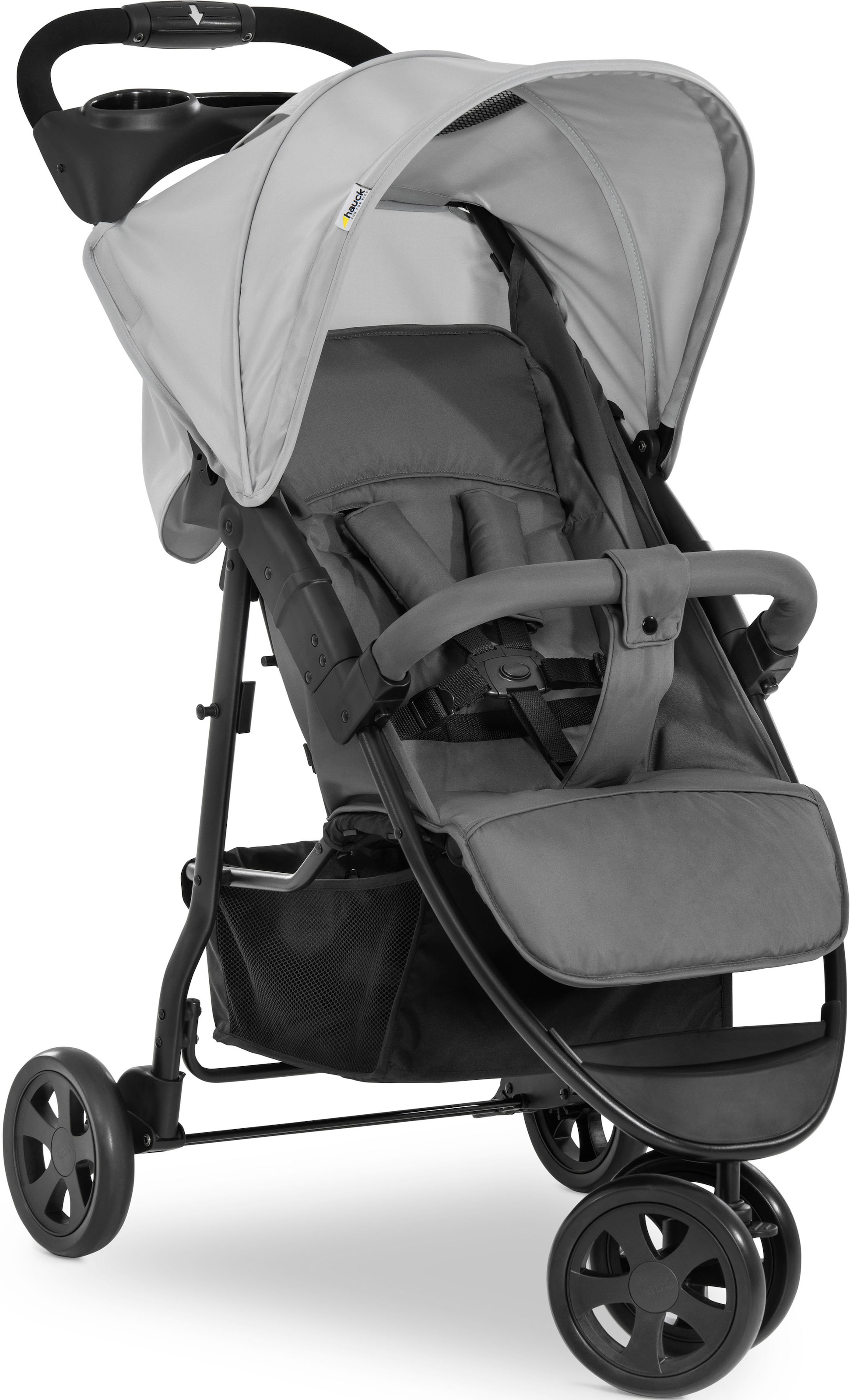 Hauck Dreirad-Kinderwagen »Citi Neo 3, grey«, 22 kg, mit schwenk- und feststellbarem Vorderrad