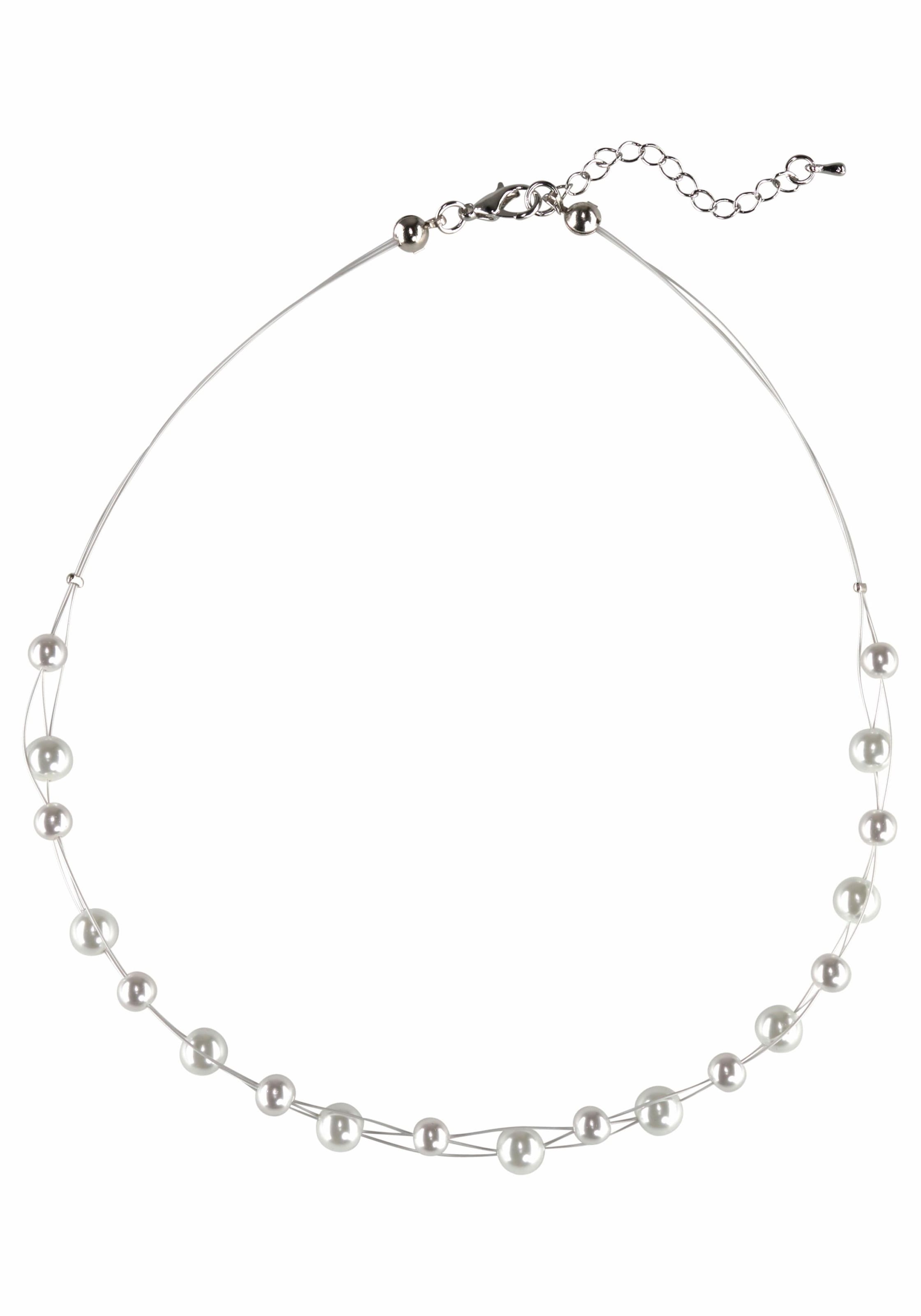 Firetti Collier "Drahtcollier, 3 reihig" mit Glasperle