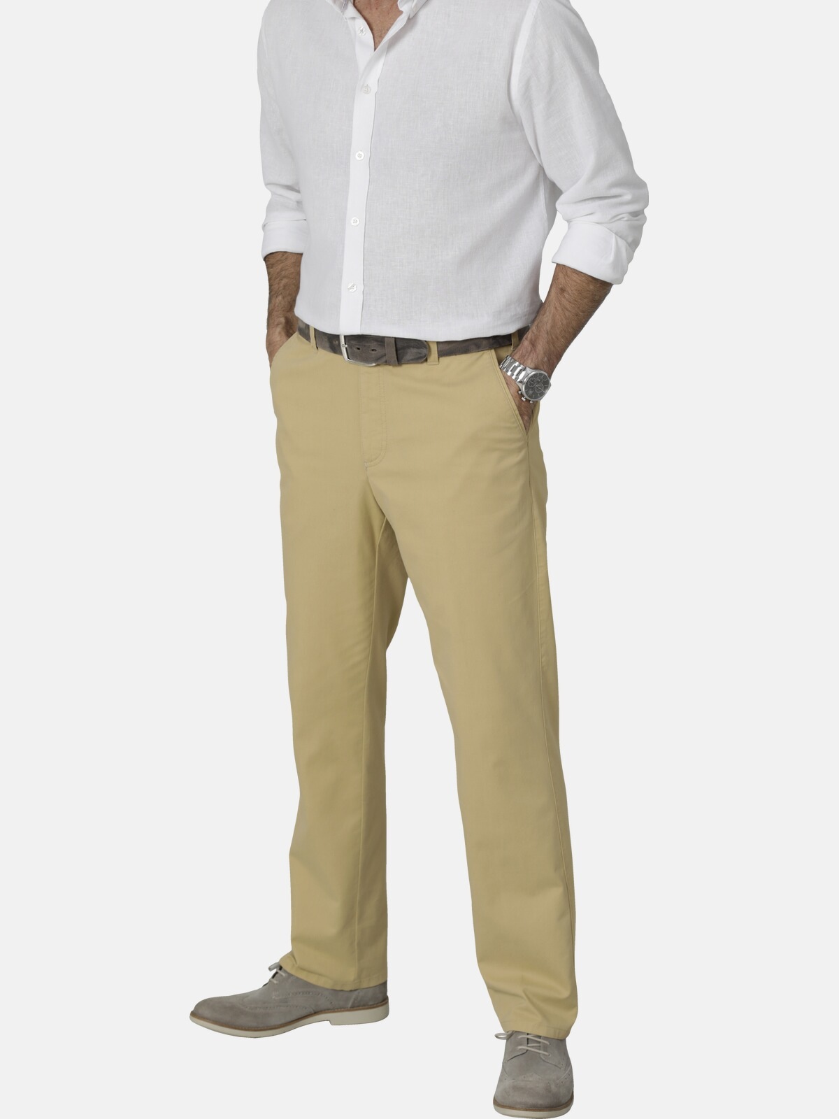 Babista, Herren, Anzughose »Hose MODAFLORO« mit mehr Bequemlichkeit, gelb, 24, gelb, Hose MODAFLORO mit mehr Bequemlichkeit