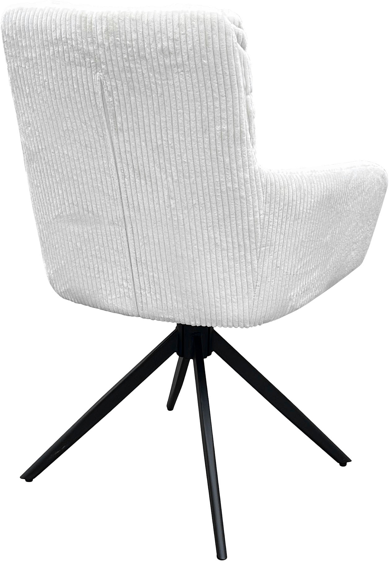 byLIVING Esszimmerstuhl »Pura« (Set) 2 Stk.Sitzschale 360°drehbar, Metall schwarz, Armlehnstuhl, diverse Farben