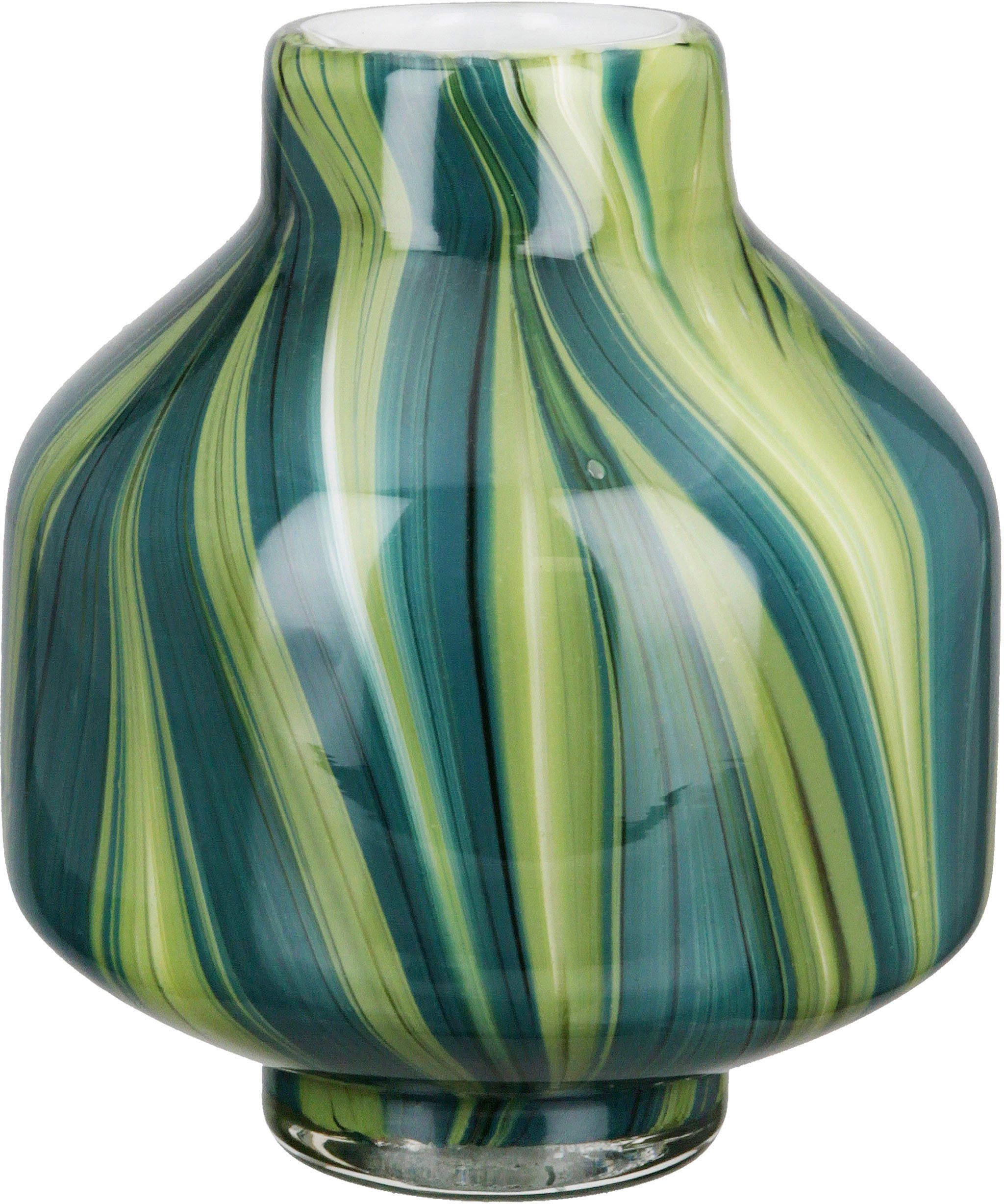 GILDE Tischvase »Verdo, Höhe ca. 16 cm«, (1 St.), dekorative Vase aus Glas,  Blumenvase auf Raten kaufen