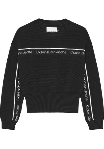 Calvin Klein Jeans Rundhalspullover »LOGO TAPE OTTOMAN SWEATER« kaufen