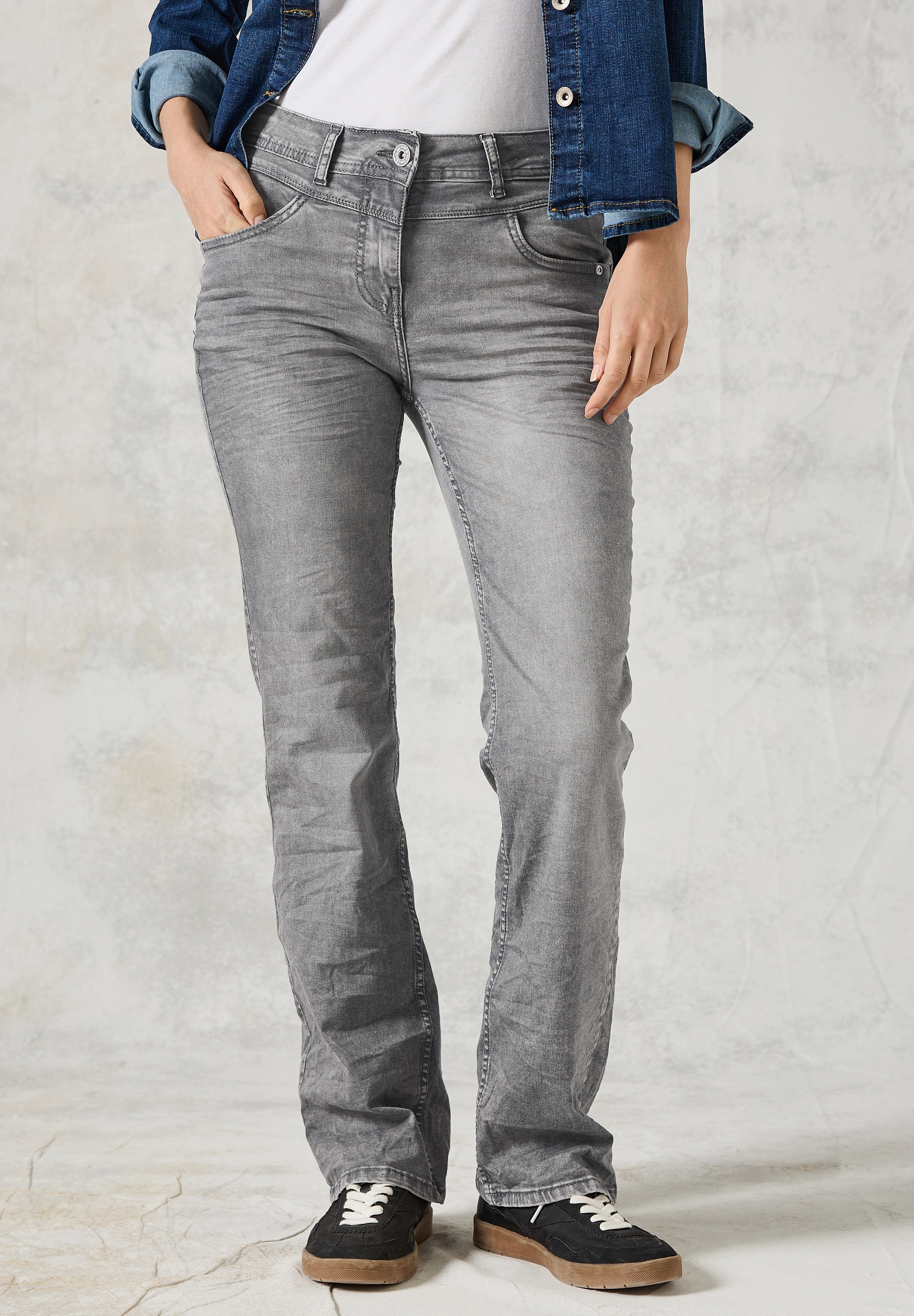 Cecil Slim-fit-Jeans »Style Toronto«, im Bootcut Fit