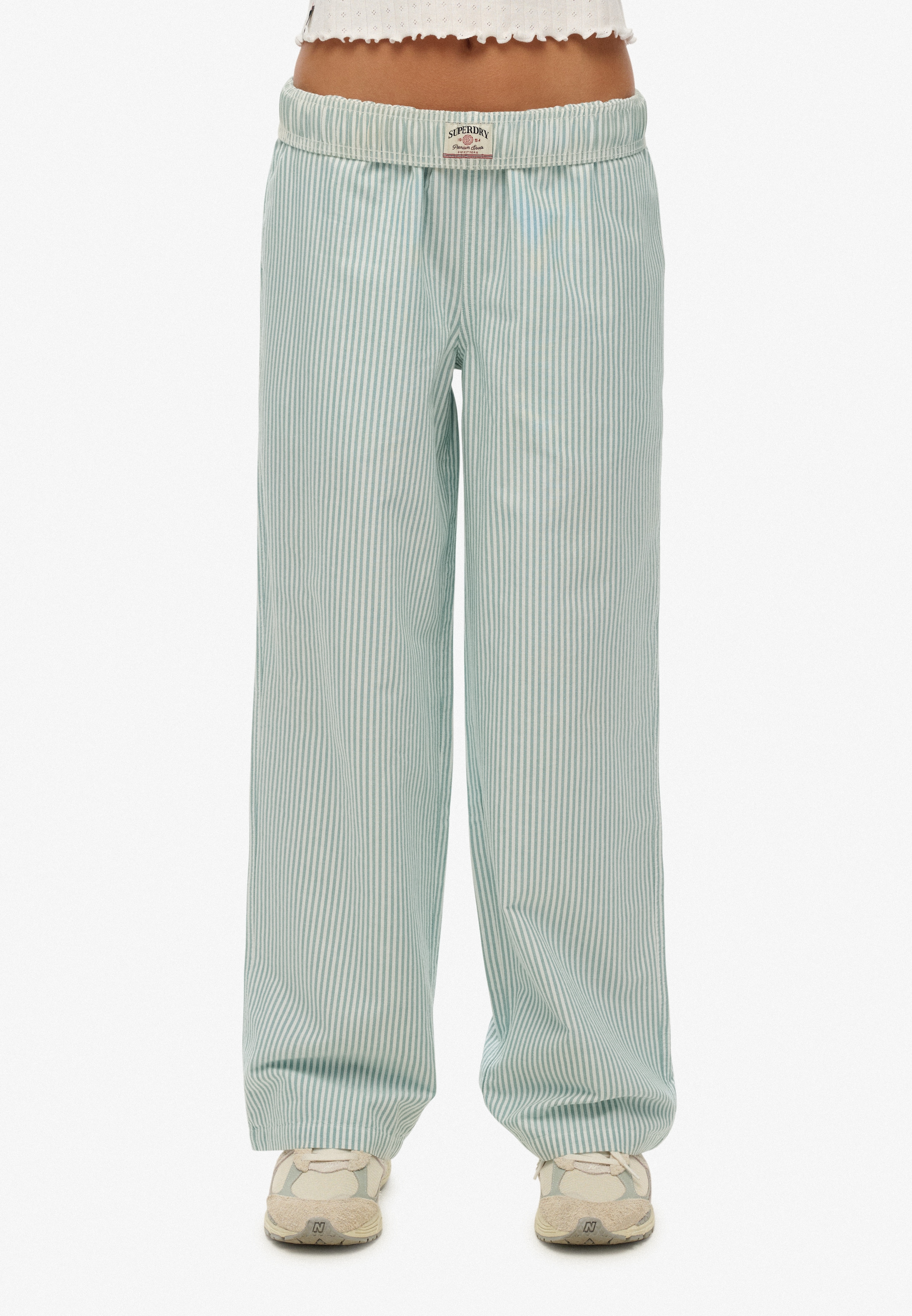 Superdry Cargohose »COTTON STRIPE ELASTIC TROUSER«  aus Baumwolle und Jersey, Relaxed Fit, gestreifte Optik