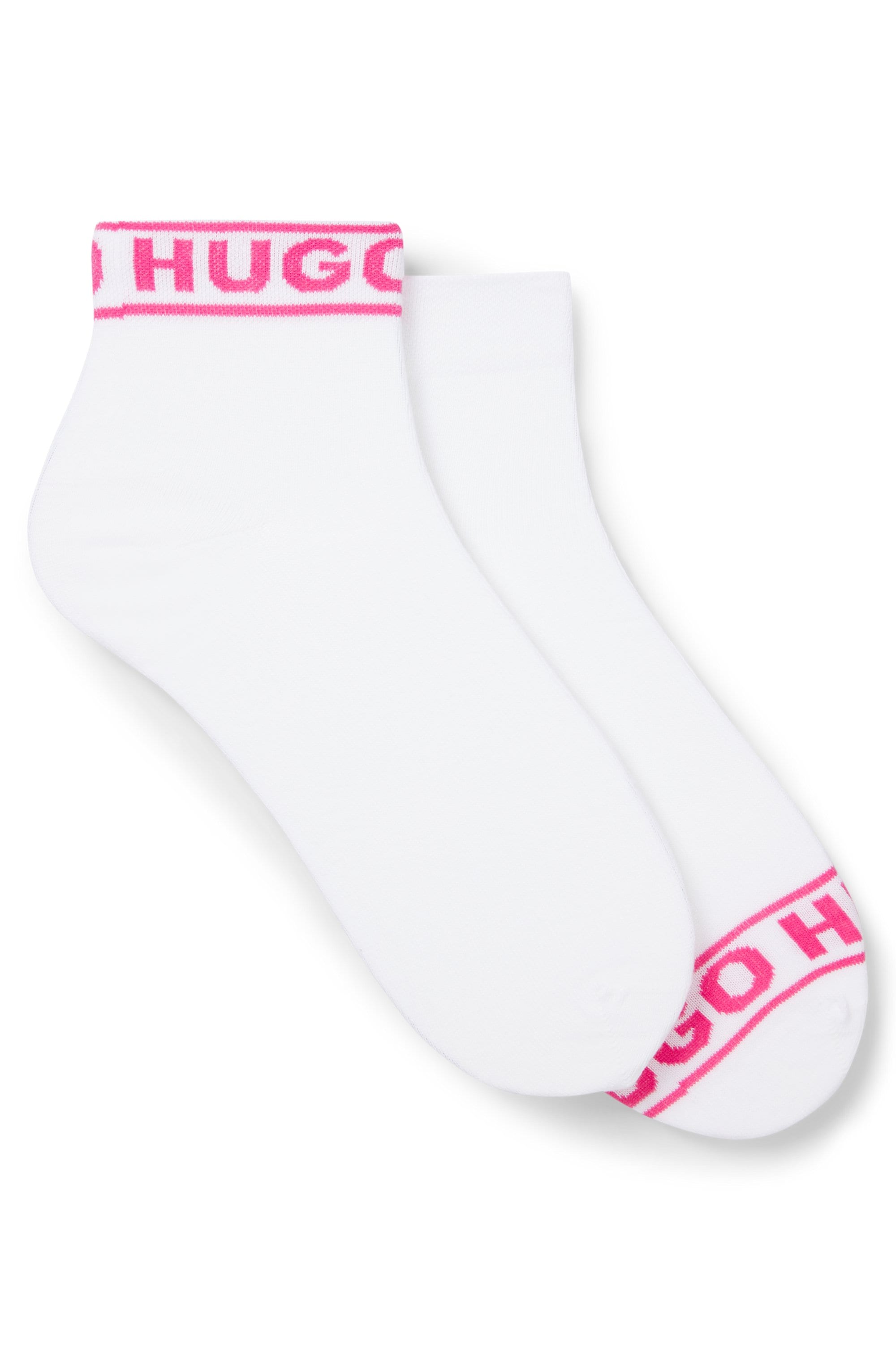 HUGO Underwear Freizeitsocken »2P SH LOGO CC W«, (Set, 2 Paar, 2er), mit Logobund
