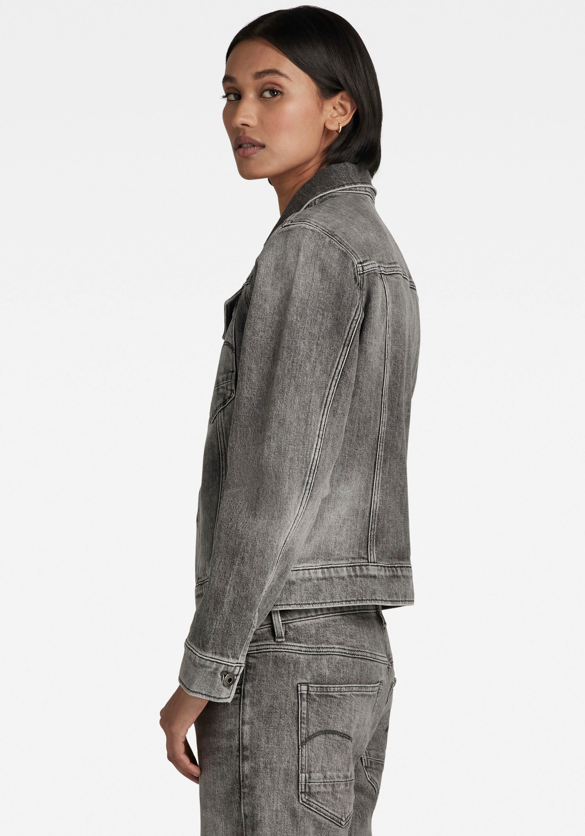 G-Star RAW Jeansjacke »Arc 3D jacket«, mit aufgesetzten Pattentaschen mit  Ösenknöpfen bei ♕