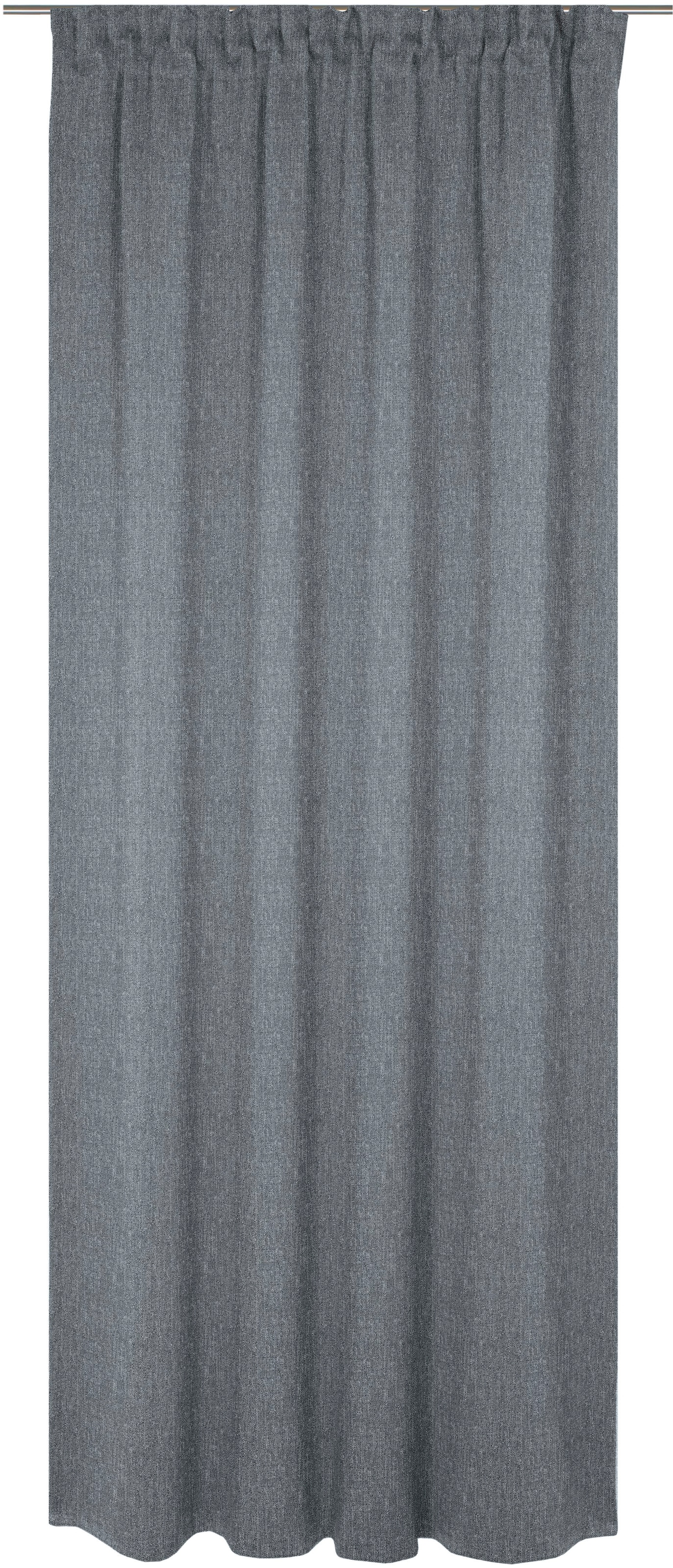 Wirth, Vorhang »Torbole« Multifunktionsband 1 Stk. tlg., dunkelblau, Jacquard, Baumwolle, Polyester, 245 cm