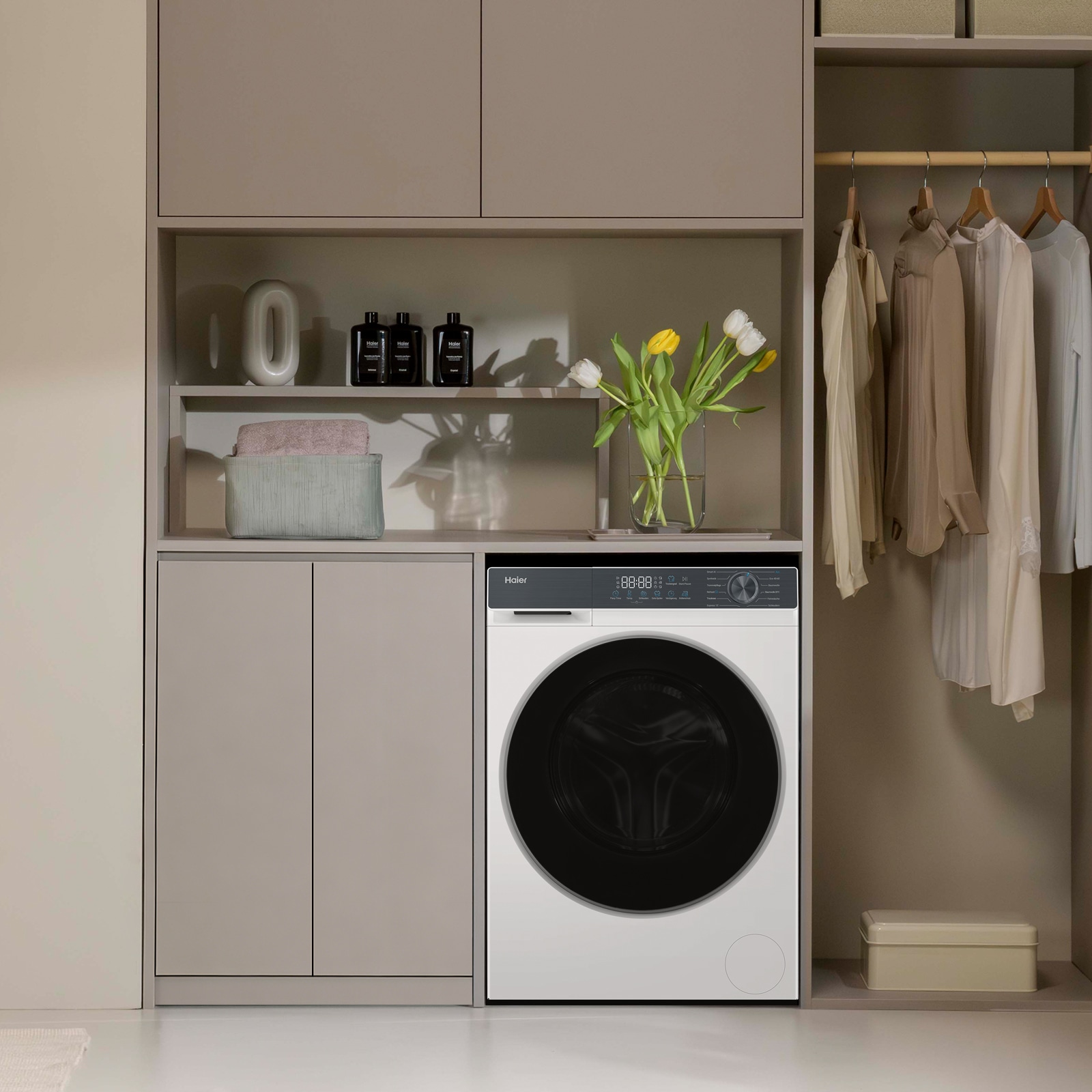 Haier Waschtrockner »HWD80-BP14637T« G3 Serie 8 kg /5 kg 72 dB(A) Smart AI Automatikprogramm