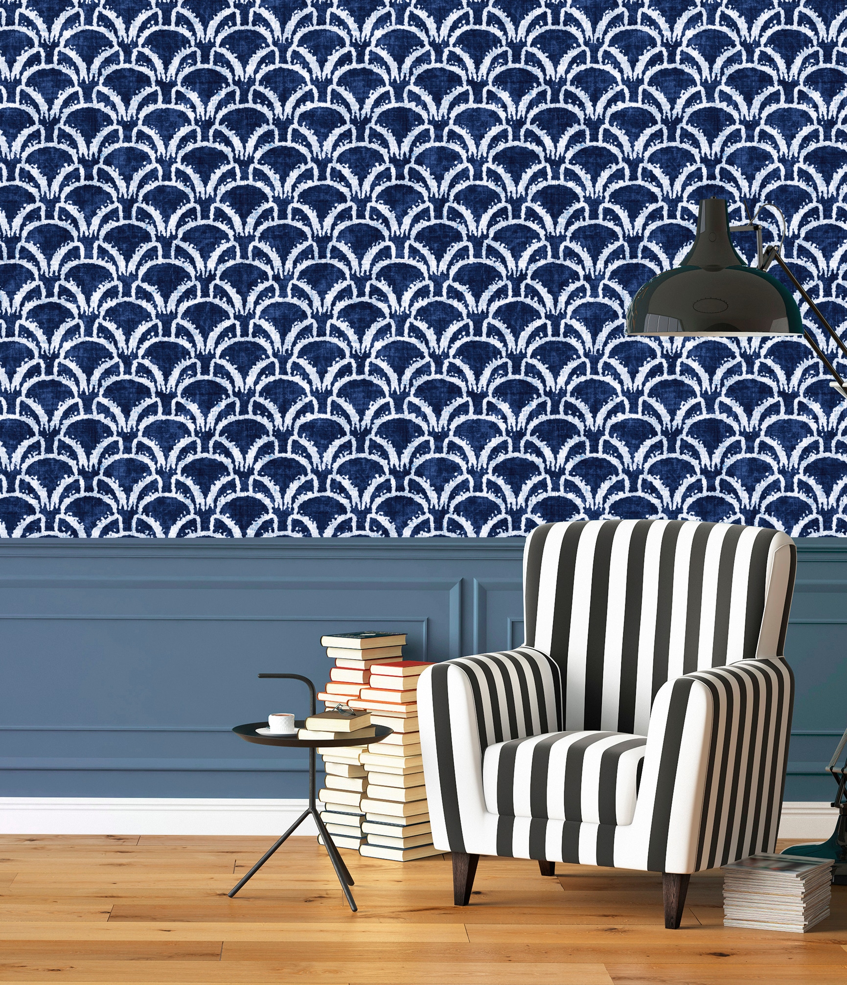 queence Vinyltapete »Benja« Meer | Motiv | Strand | bedruckt | gemustert | naturalistisch glatt 90x250cm, selbstklebend, kinderleichte Anbringung, , Sticker