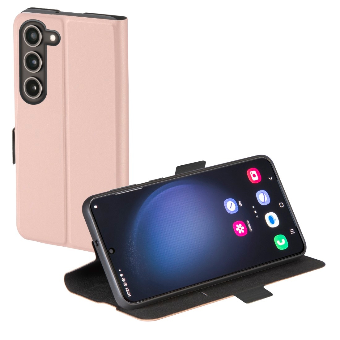 Hama Smartphone-Hülle »Booklet für Samsung Galaxy S23, Farbe Rosa, aufstellbar, klappbar«, Samsung,Galaxy S23, Mit Standfunktion und Einsteckfach