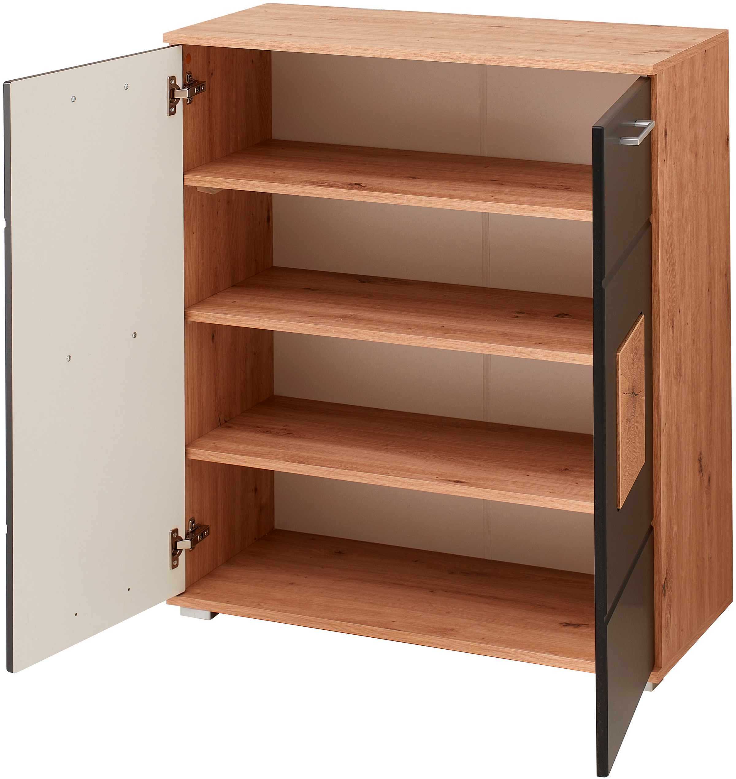 Innostyle Schuhschrank »Fun Schuhschrank, 84x95x38cm (B/H/T)«, (1 St.), 2 türig, 4 Einlegeböden, Softclose, ABS Kantenschutz