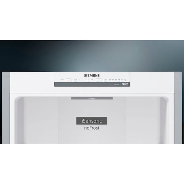 SIEMENS Kühl-/Gefrierkombination »KG39N2LEC«, KG39N2LEC, 203 cm hoch, 60 cm  breit mit 3 Jahren XXL Garantie