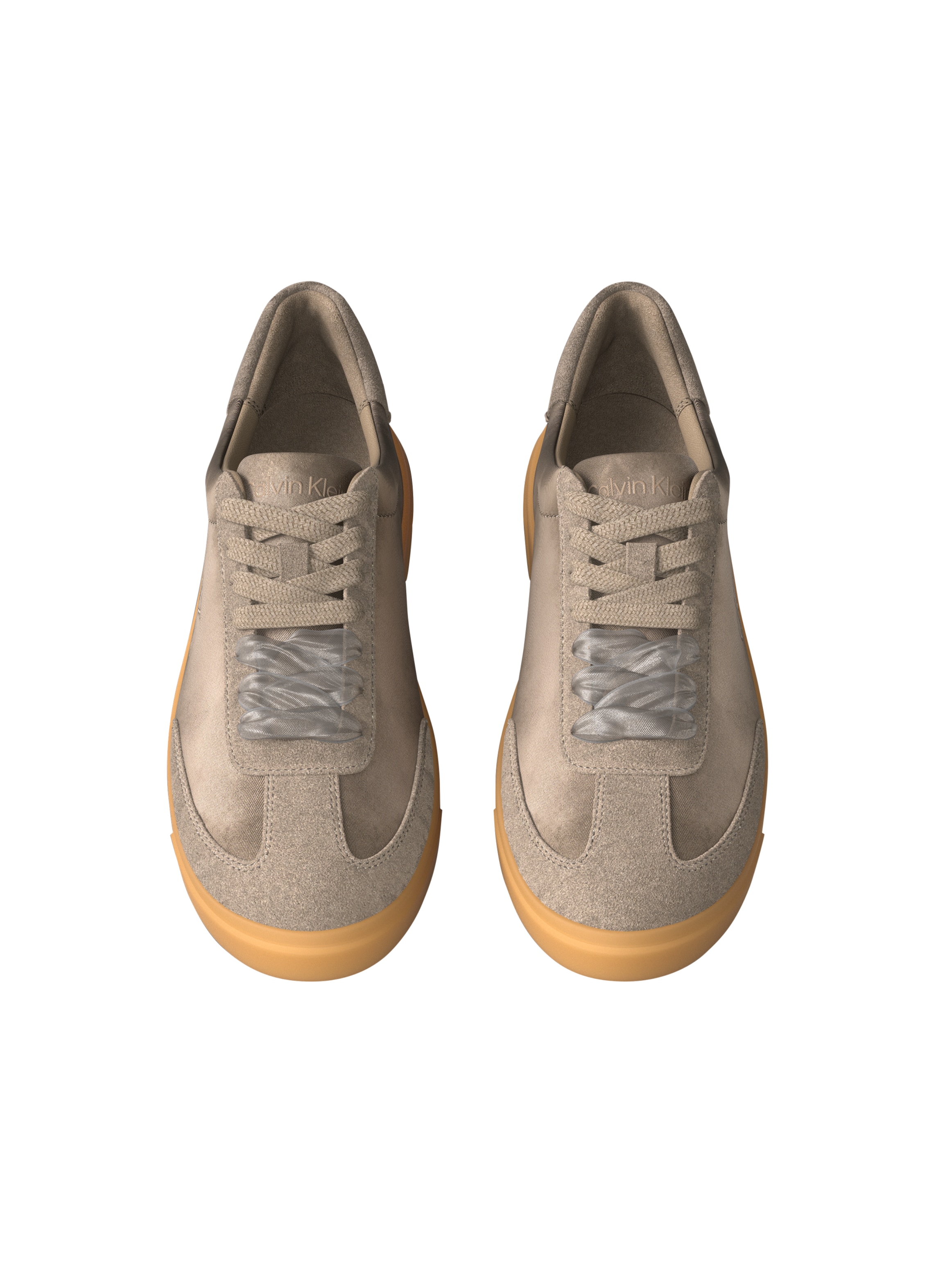 Calvin Klein Plateausneaker »LOW PRO CUPSOLE WT SATIN MIX«  Freizeitsneaker, Halbschuh mit zwei Schnürsenkelarten