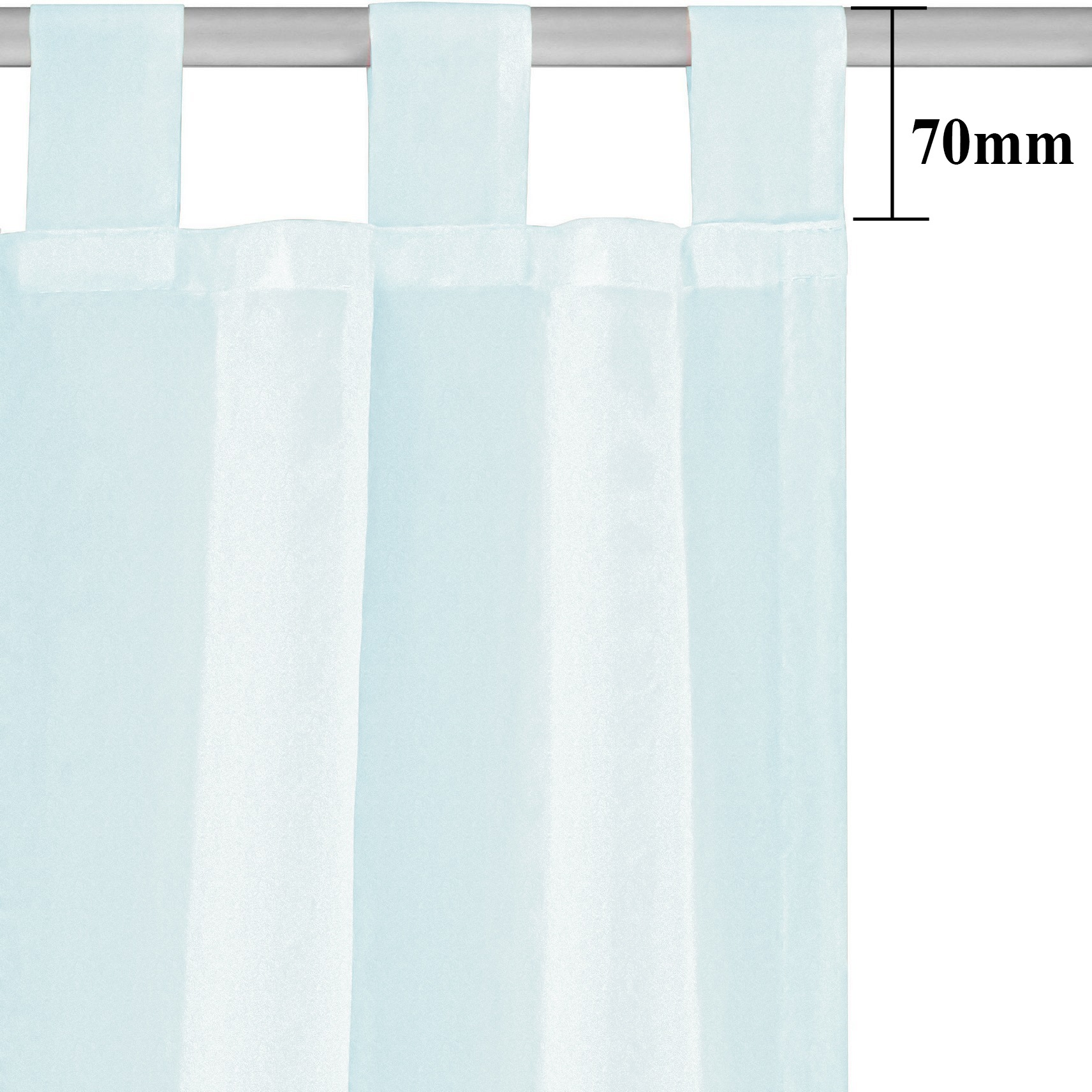 OTTO home Gardine »XANA mit Schlaufen, Topseller!« Schlaufen 1 Stk. tlg. Bestseller, einfarbig, 1 Schal, pflegeleicht, preiswert!