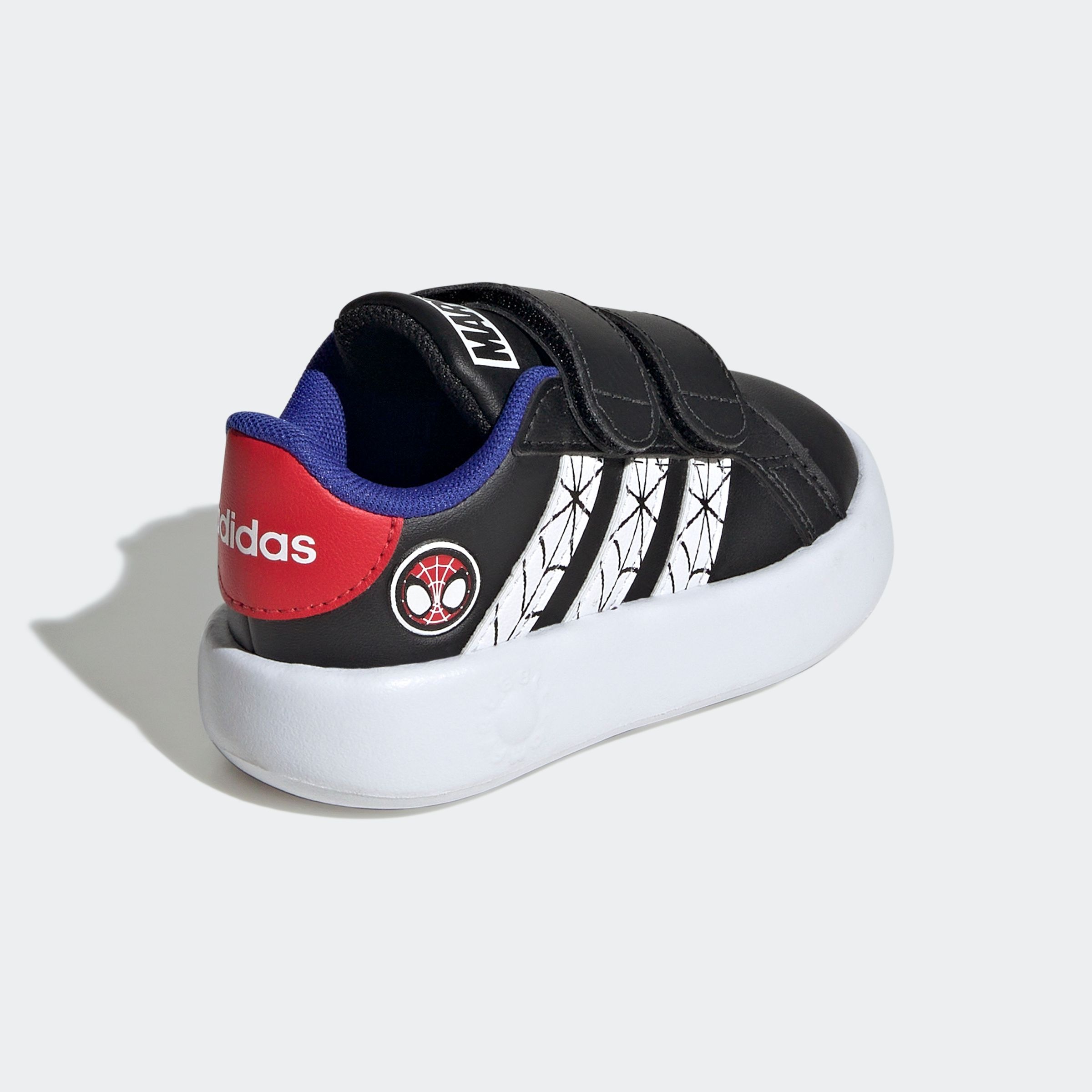 adidas Sportswear Klettschuh »ADIDAS MARVEL SPIDER-MAN KIDS GRAND COURT SCHUH«, Design auf den Spuren des adidas Superstar, für Kinder