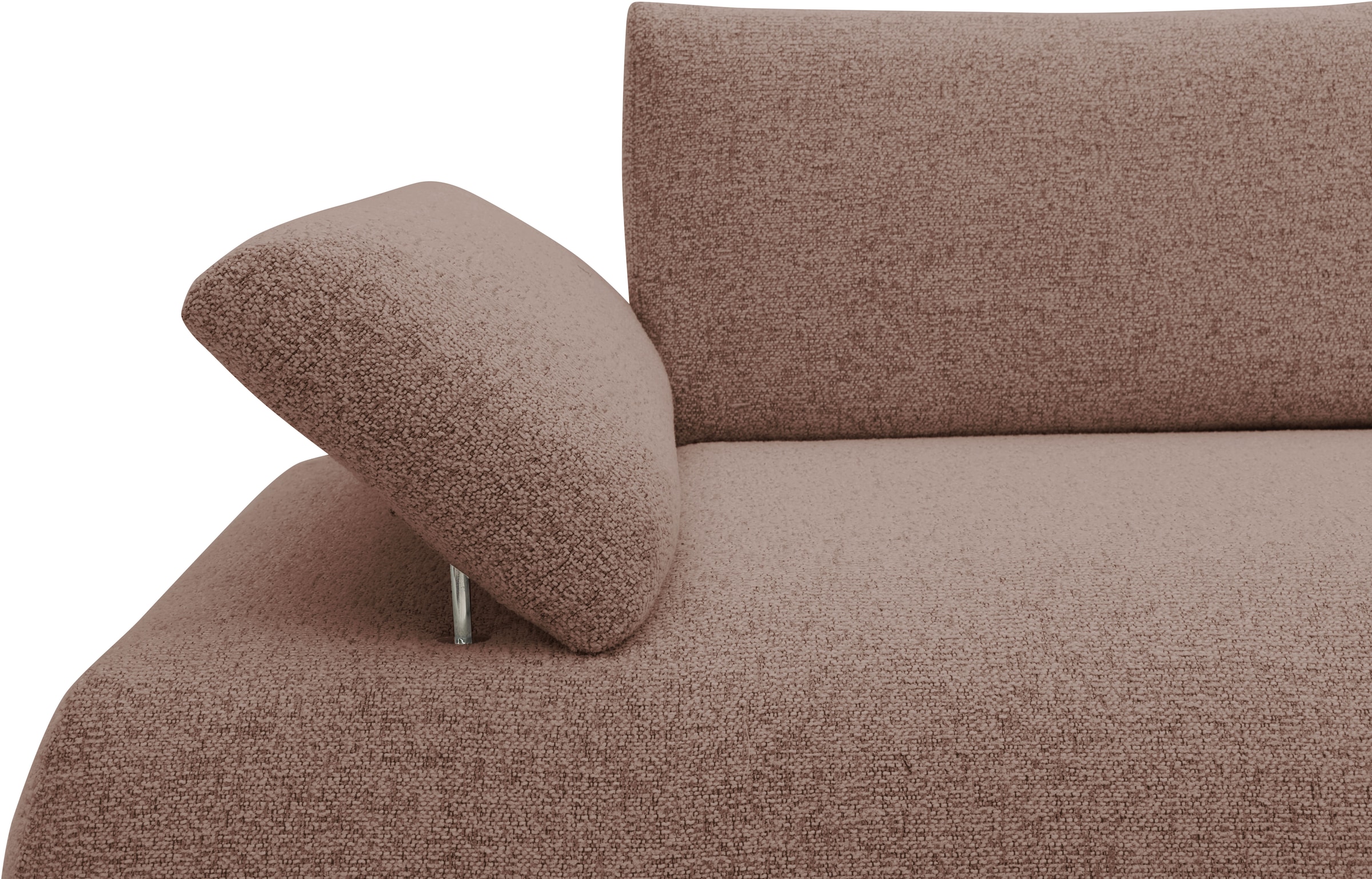 DOMO collection Big-Sofa »Évora Megasofa Breite 244 cm« Federkern, inkl. Armlehnenverstellung, Struktur grob, rust