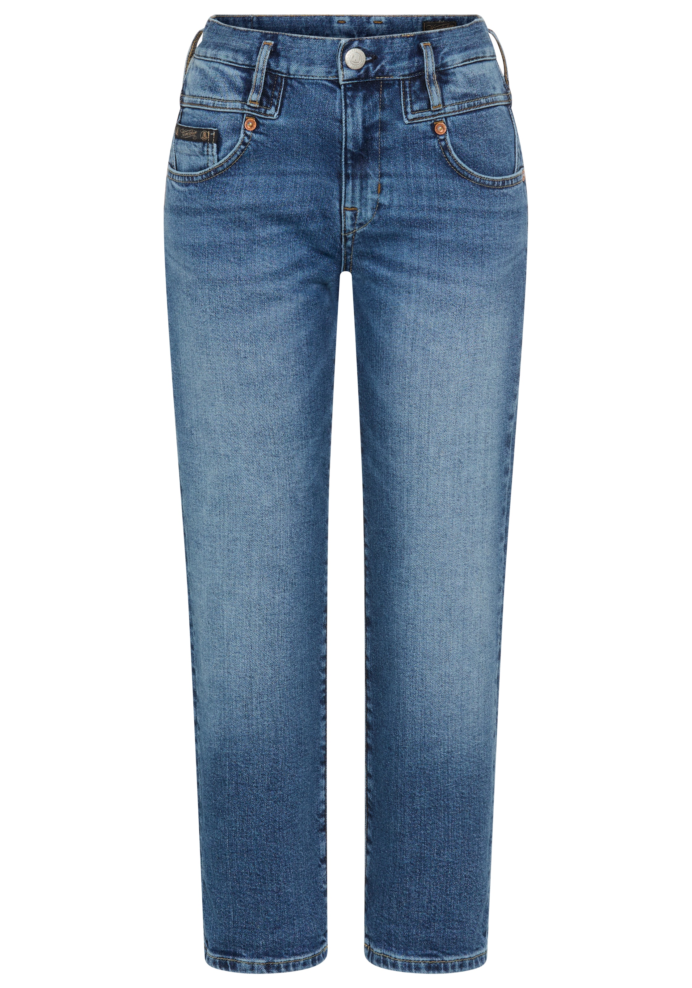 Herrlicher 5-Pocket-Jeans »Breezy Cropped Denim« Straight Fit