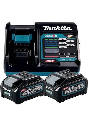 Makita Akku-Set »BL4025 + DC40RA«, 40 V, XGT-Serie, 2x 40V/2,5Ah, mit Ladegerät kaufen