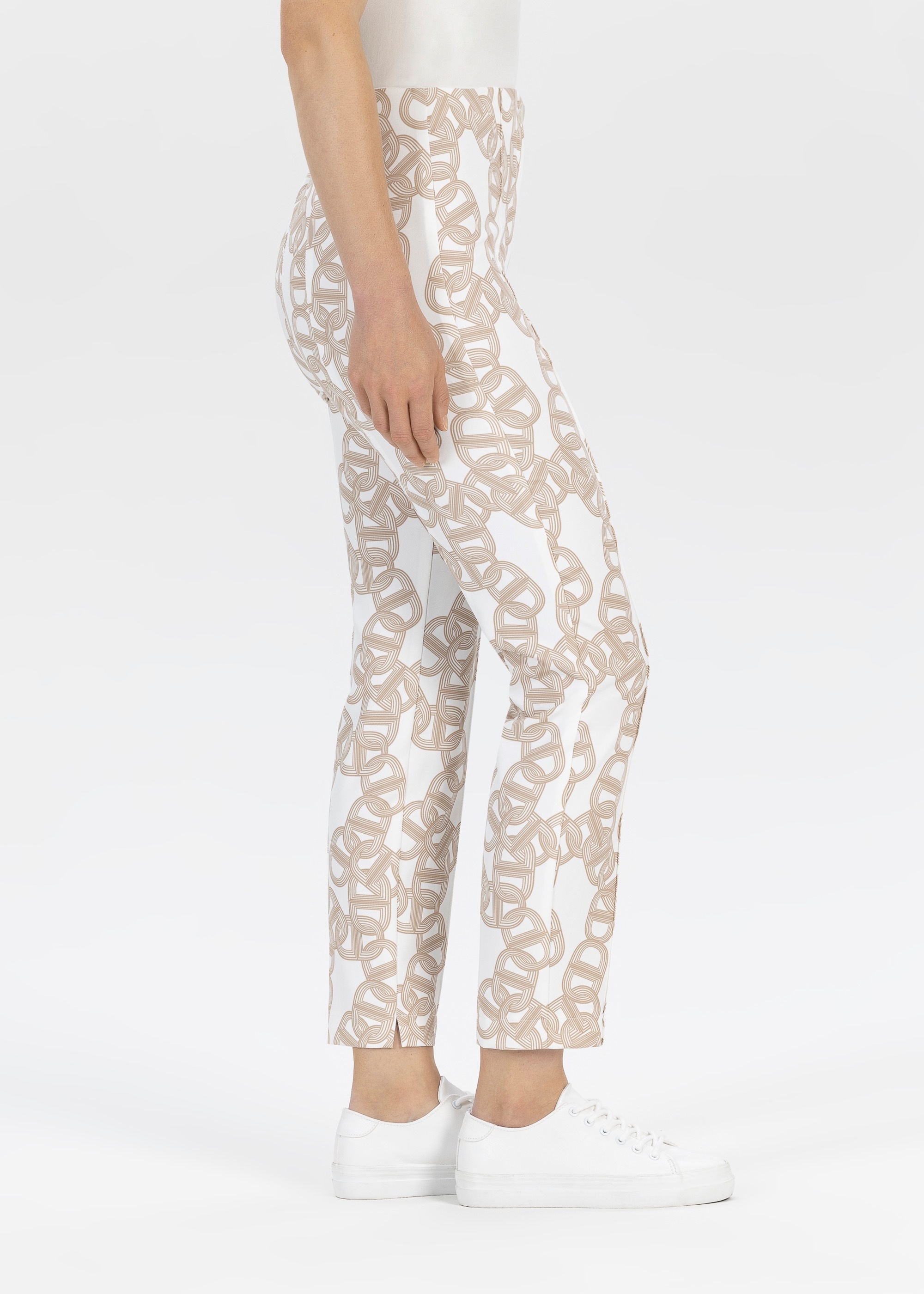 Stehmann Stoffhose  Sommerhose mit grafischem Muster