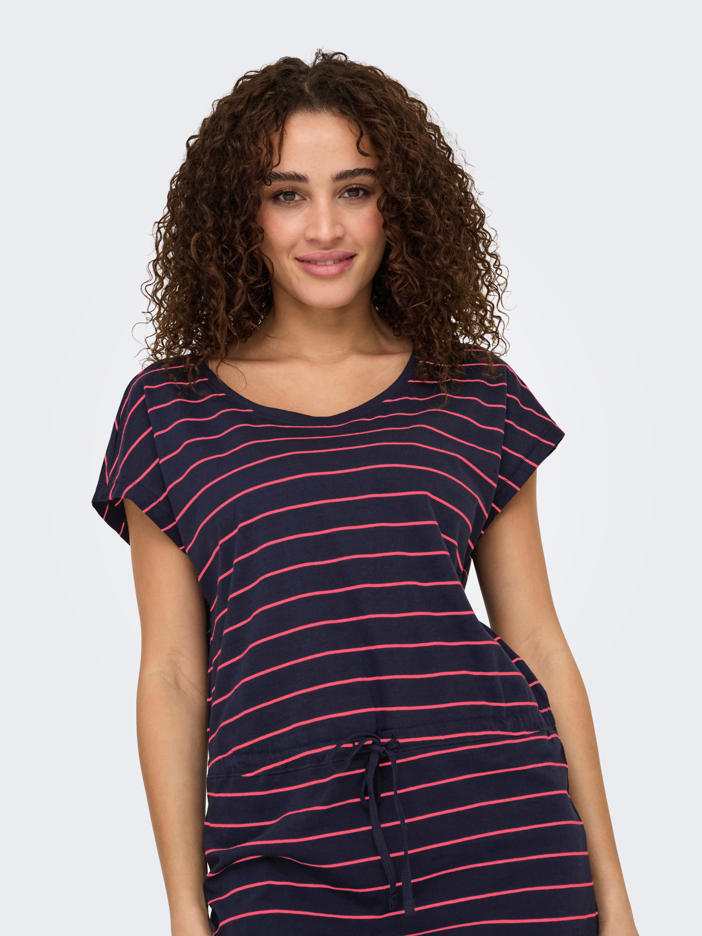 ONLY Shirtkleid »ONLMAY LIFE S/S DRESS 2 PACK CS JRS« 2er-Pack,  Baumwolle, regular fit, Rundhals