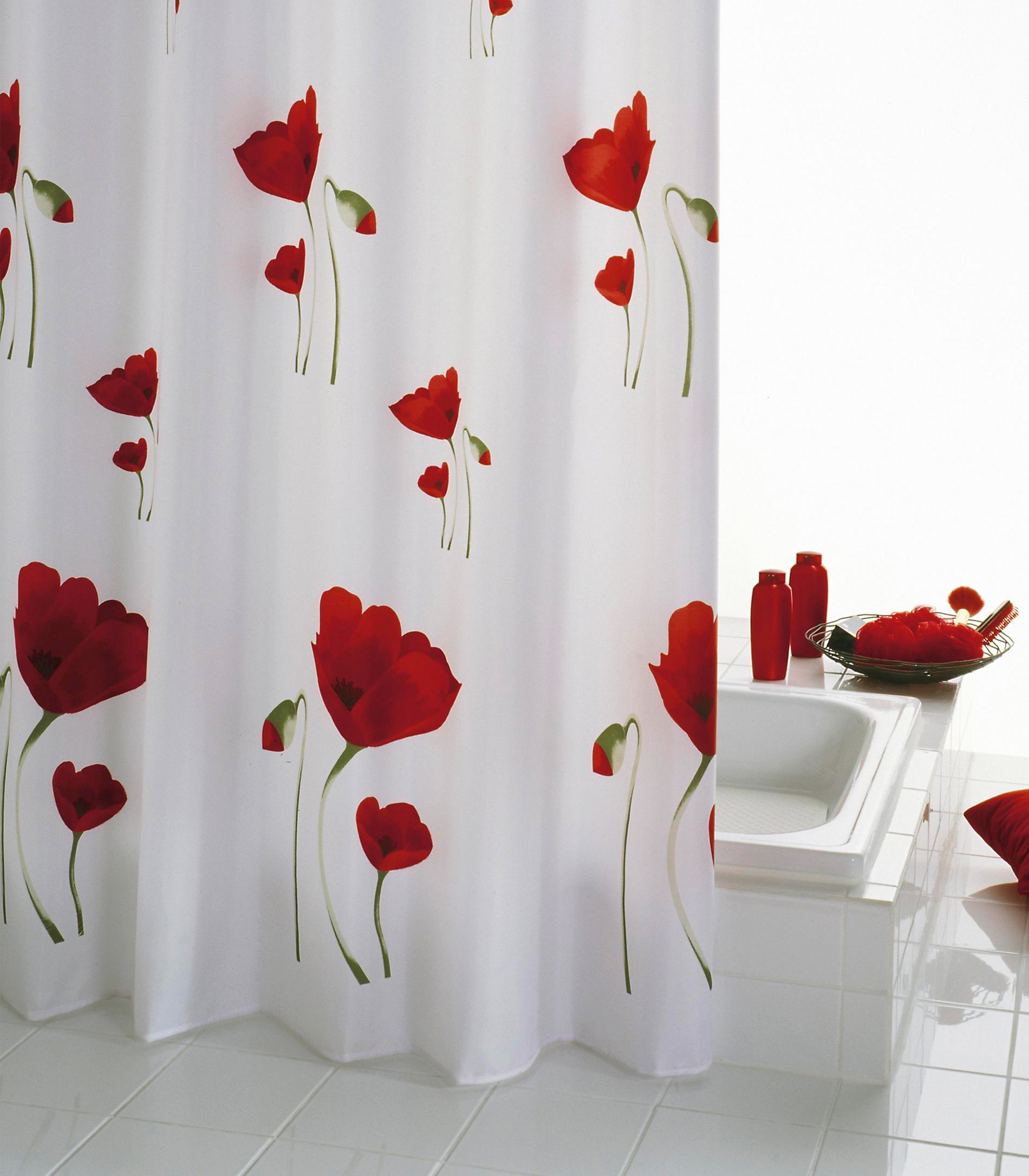 Ridder Duschvorhang »Mohn«, Höhe 200 cm