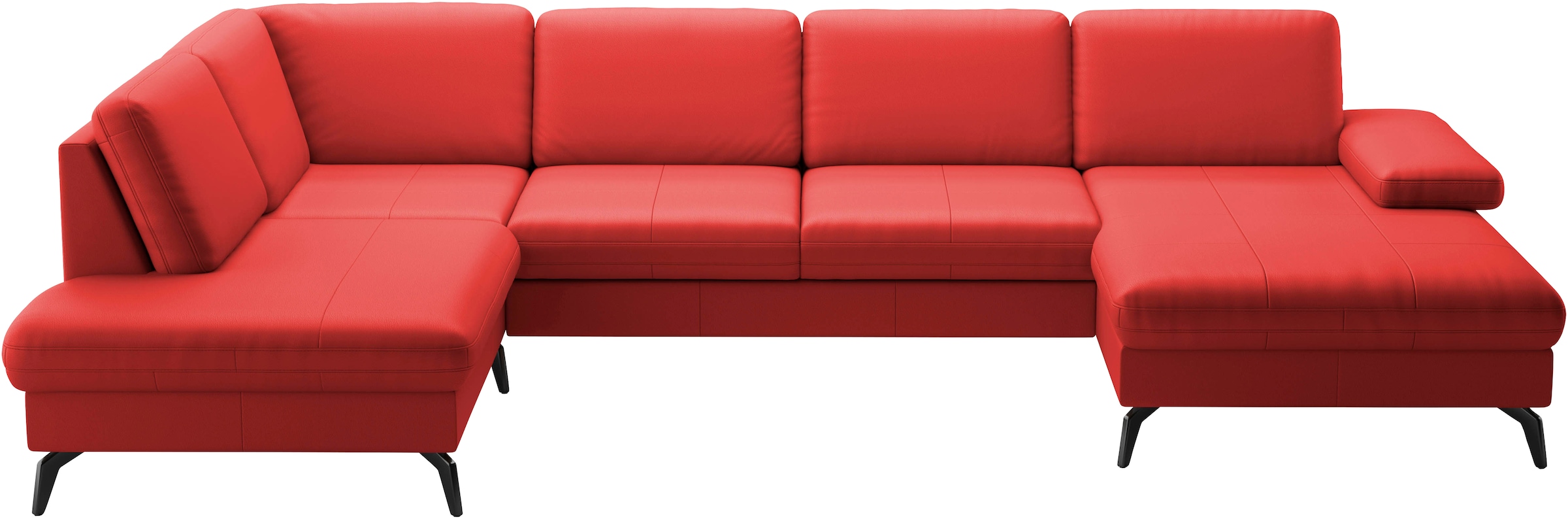 sit&more Wohnlandschaft »Morris U-Form, inkl. Sitztiefenverstellung«, wahlweise mit Armteilverstellung, Bettfunktion & Bettkasten