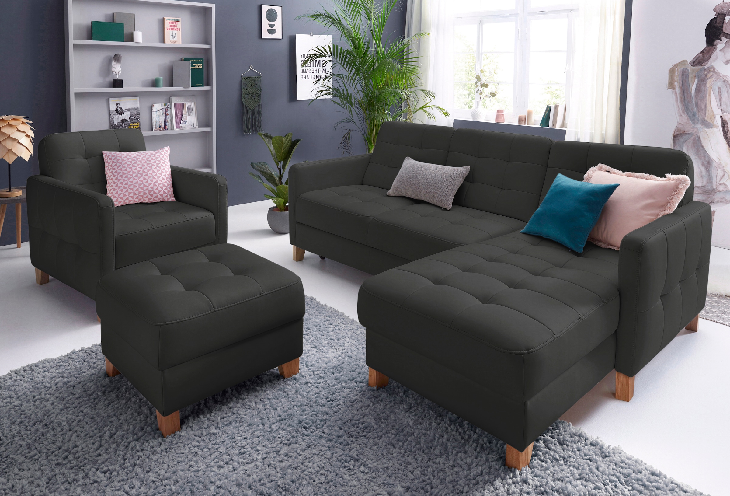 Ecksofa »Elio, kompakt und komfortabel, bequem und zeitloses Design, L-Form«,...