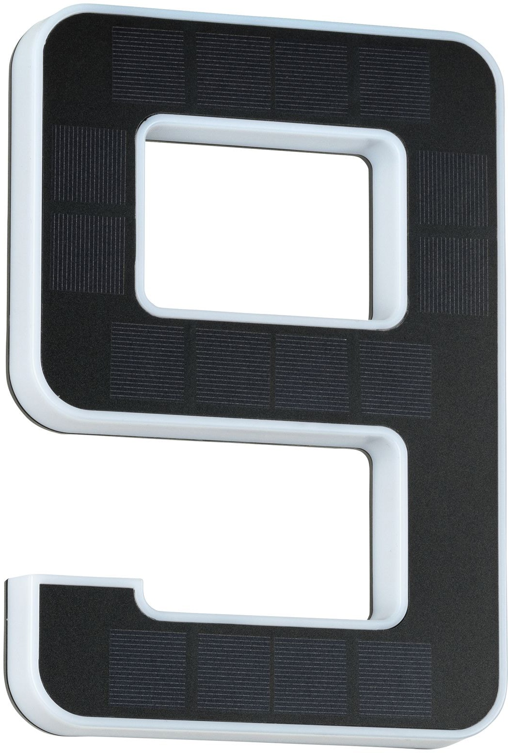 Paulmann LED Außen-Wandleuchte »Solar Hausnummer« LED-Modul 1 Stk. Warmweiß LED-Modul, Hausnummern, Buchstaben wählbar, Akku wechselbar