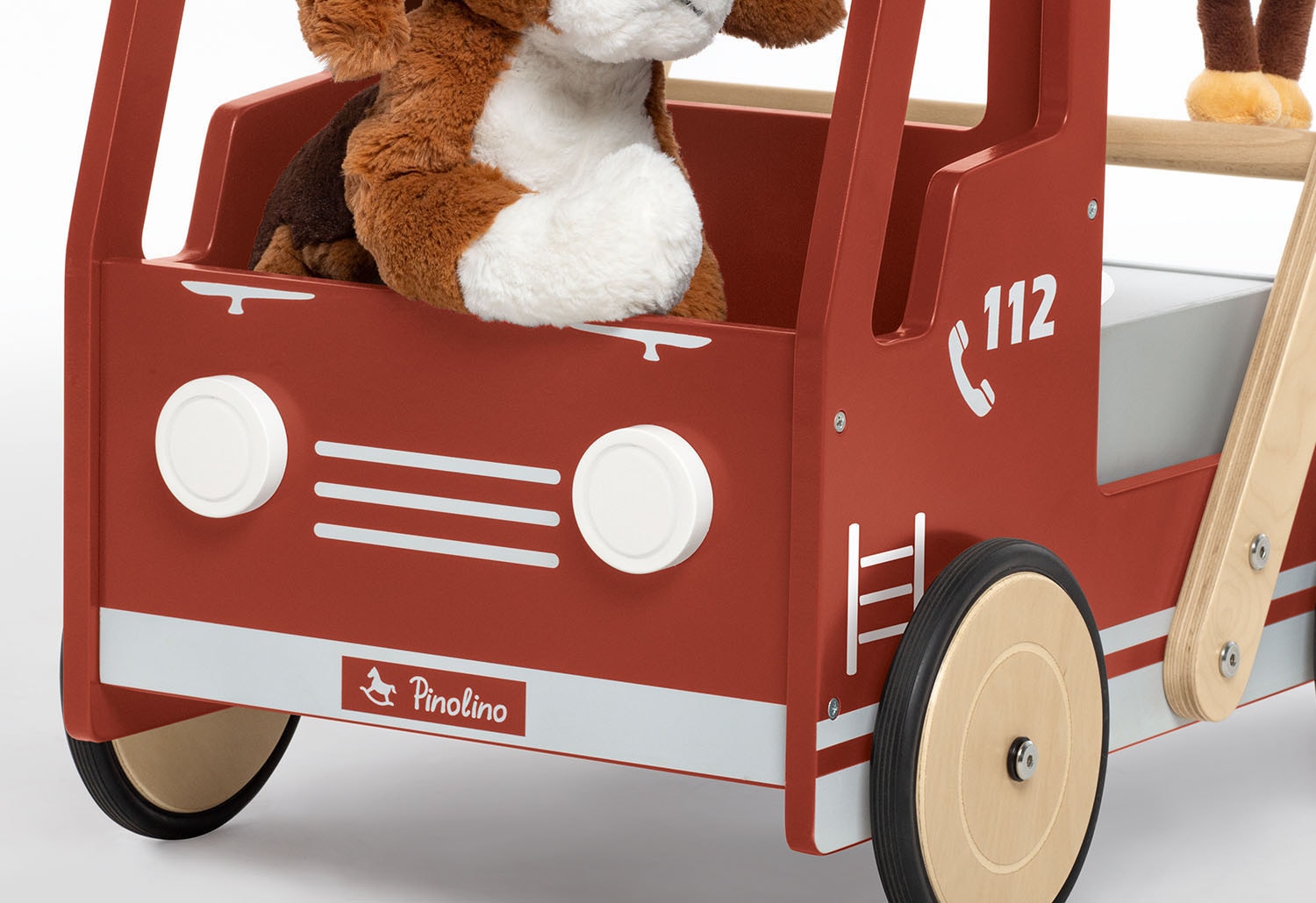 Pinolino® Lauflernwagen »Feuerwehrauto Fred«, aus Holz