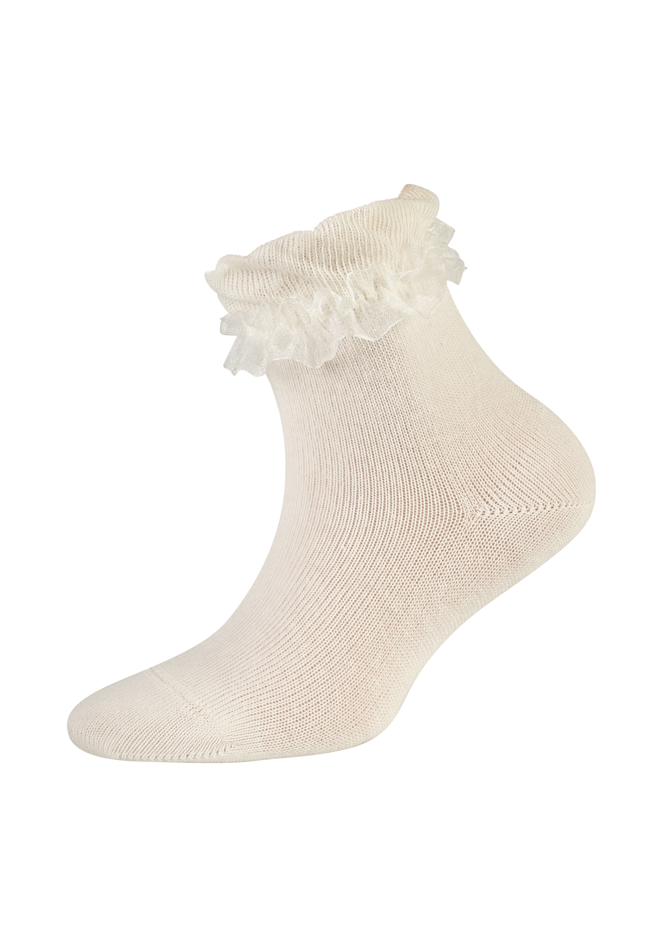 Camano Socken »ca-soft« 4 Stk. tlg. mit romantischem Rüschendesign