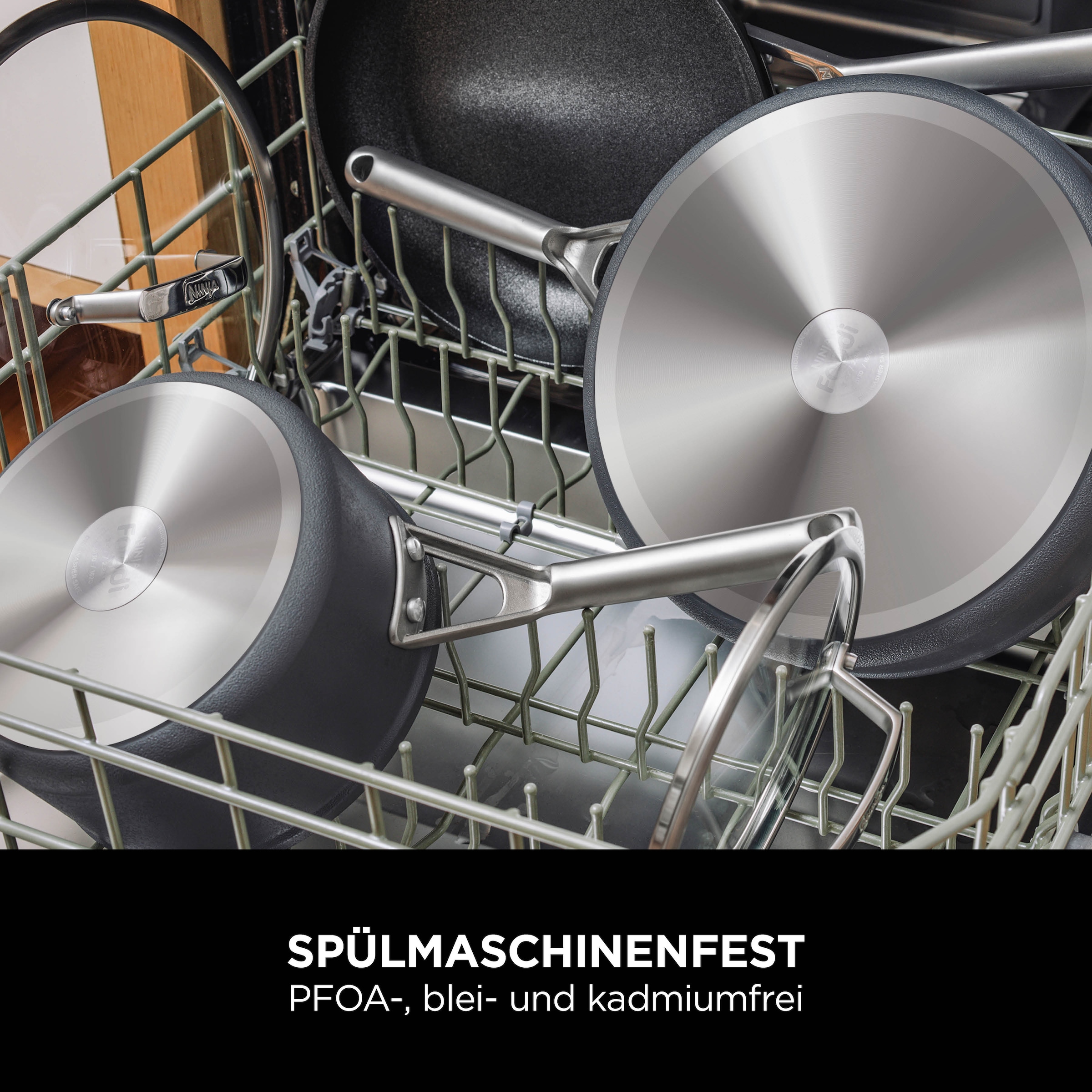 NINJA Bratpfanne »Ninja ZEROSTICK Premium Sauteuse (26 cm) C30126DE« Aluminium 1 Stk. tlg. Premium Kollektion, ZEROSTICK Technologie, garen ohne Fett