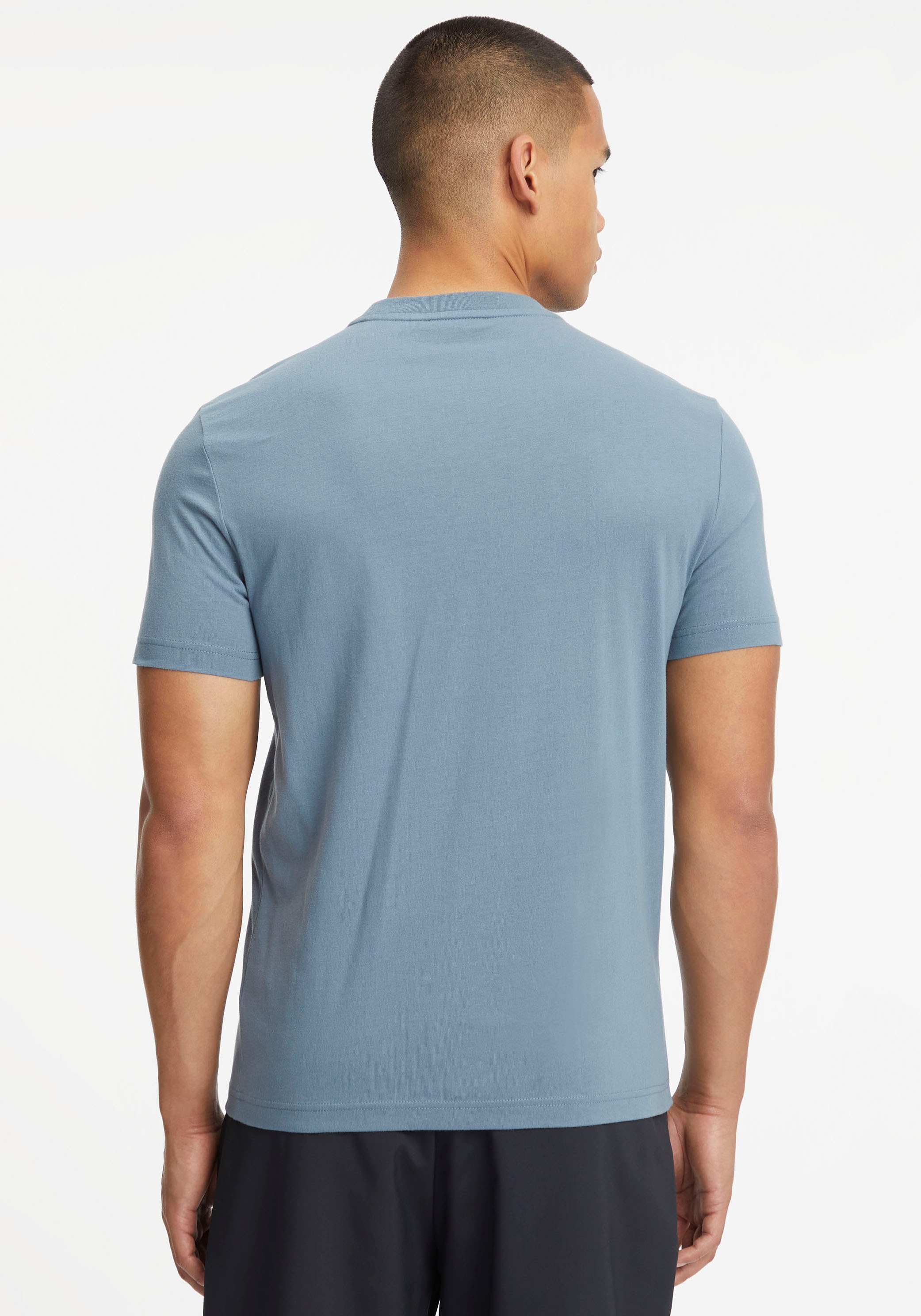 Calvin Klein T-Shirt ♕ T-SHIRT«, STRIPED LOGO bei Baumwolle »BOX aus reiner
