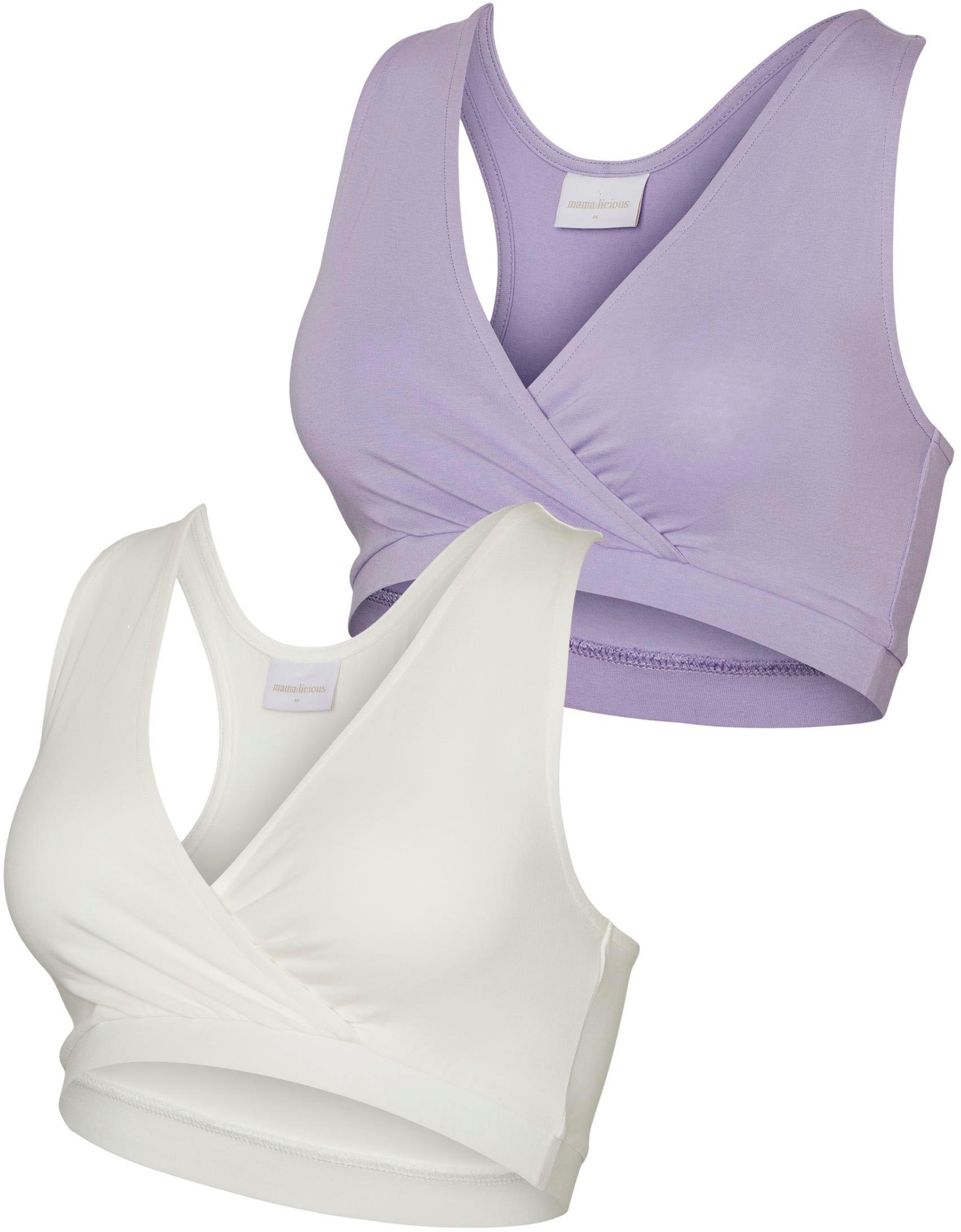 Mamalicious Schwangerschafts-BH »MLHELENE CROSSY JRS BRA 2-P 2F. A.« (Packung 2 tlg.)