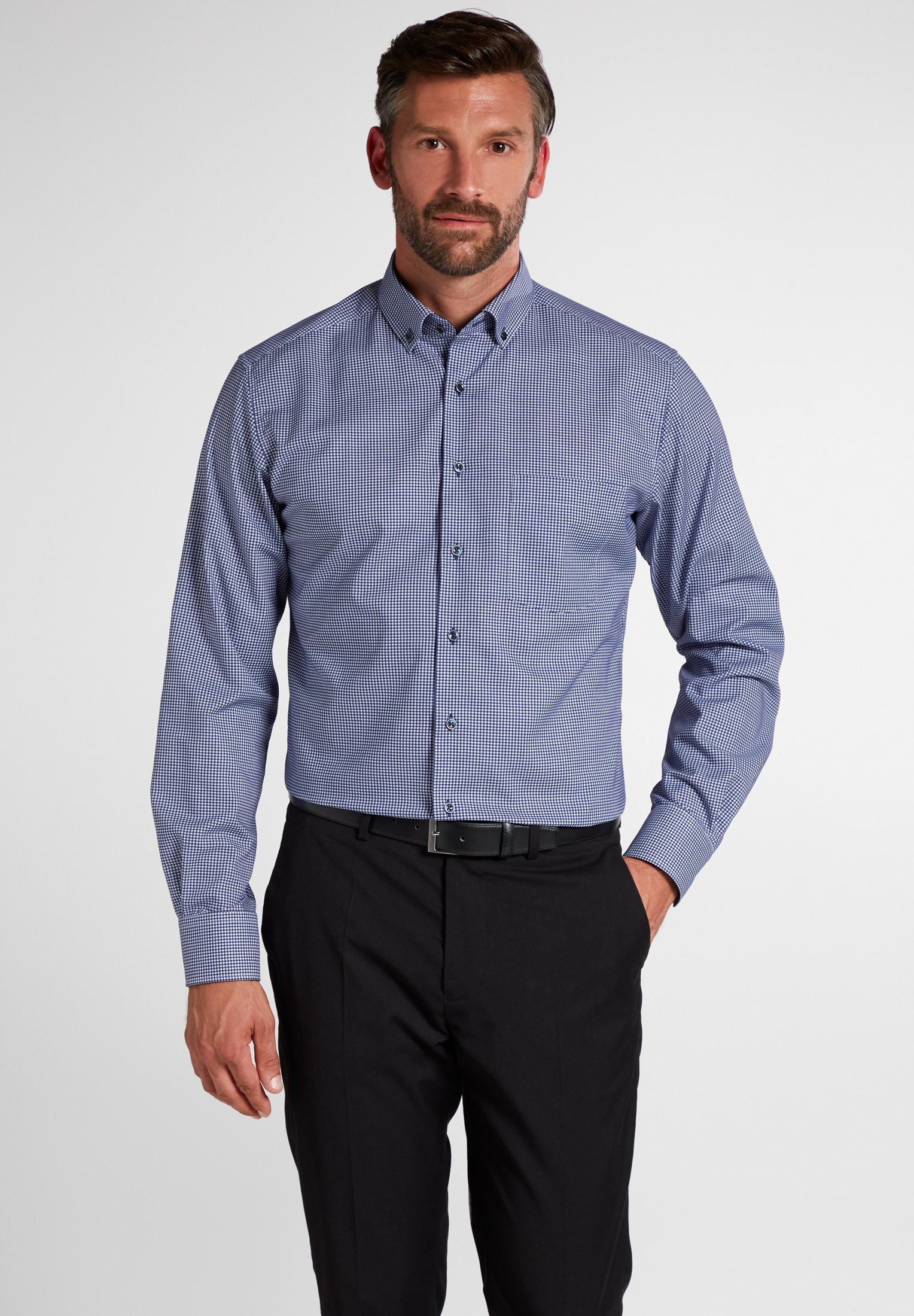 Eterna Langarmhemd »MODERN FIT«, NON IRON (bügelfrei)