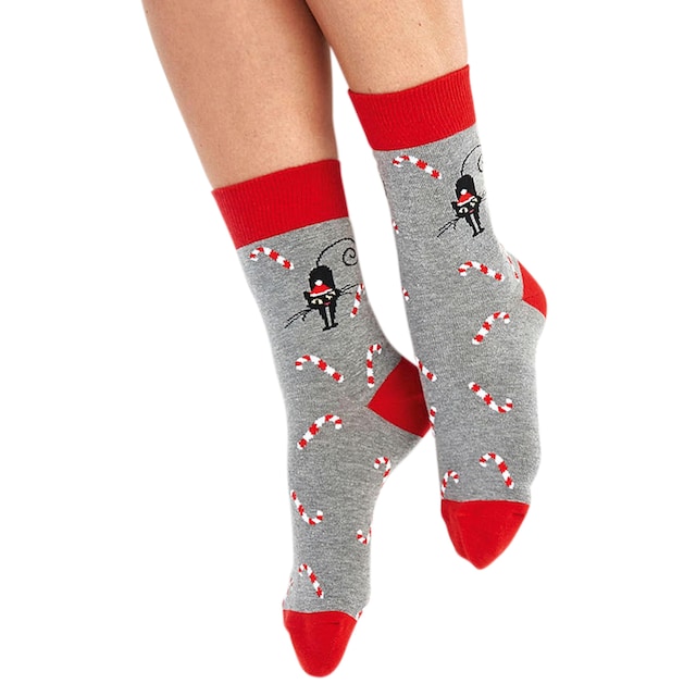 günstig Weihnachts-Design mit Paar), online Socken, H.I.S (3 kaufen