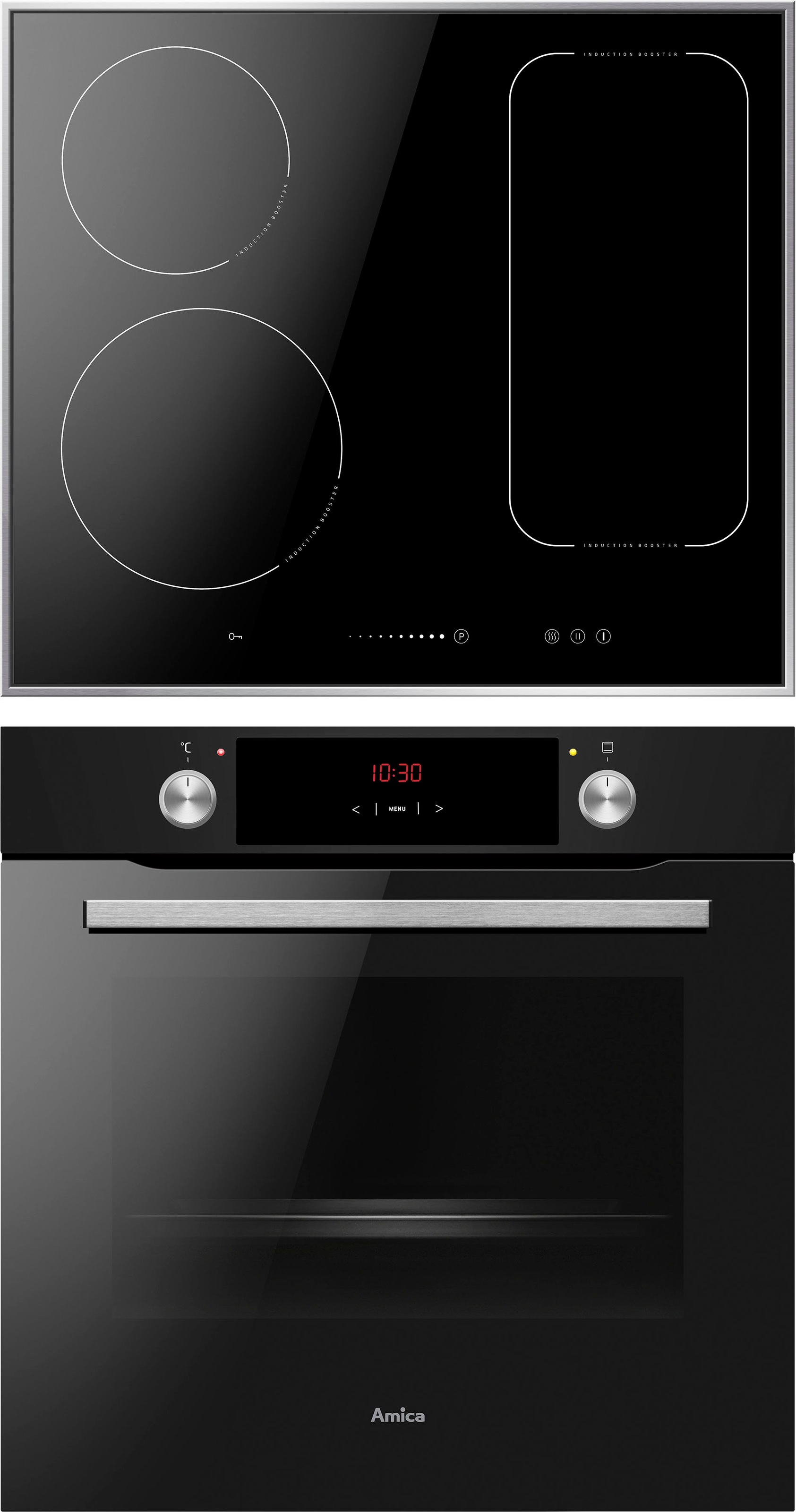 Amica Backofen-Set »BOXI 955 000 SM«, mit 2-fach-Teleskopauszug, 2fach-Teleskopauszug, Heißluft, XXL Volumen