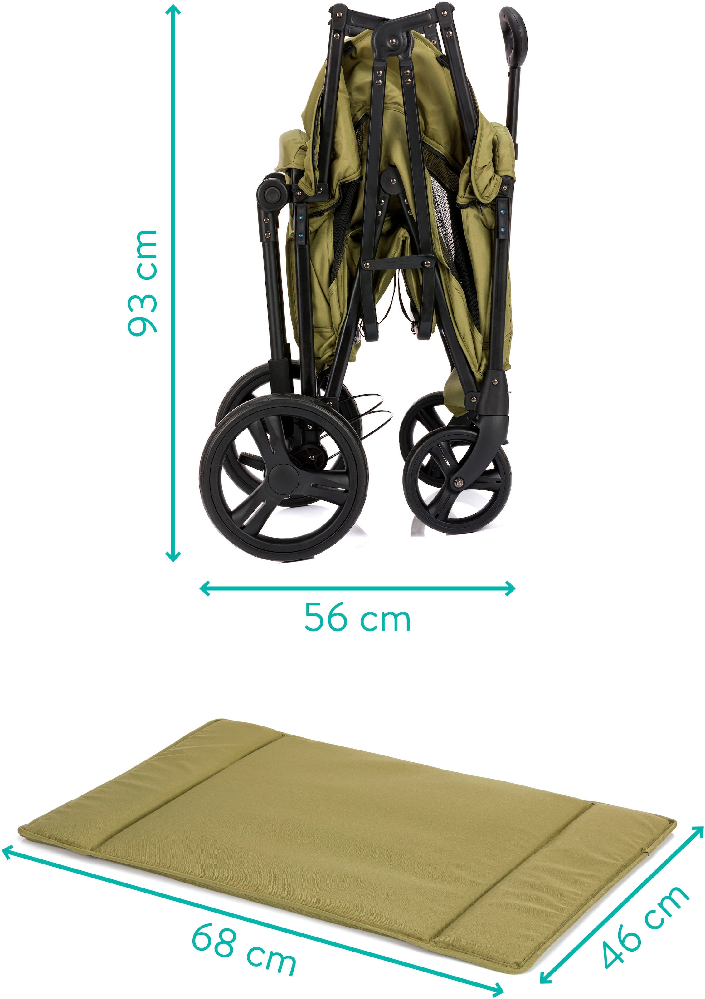 Fillikid Bollerwagen »Oskar« faltbar; für zwei Kinder