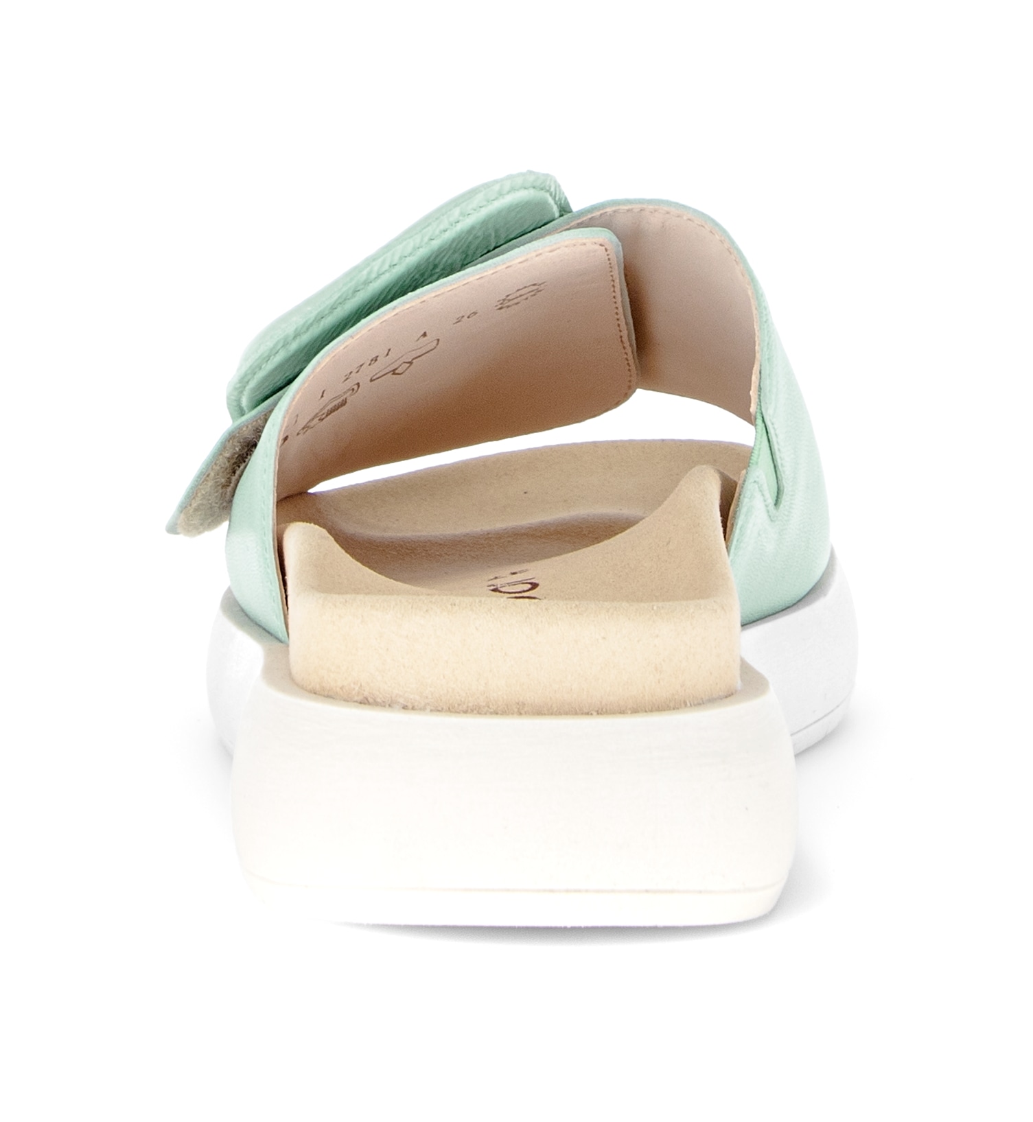 Gabor Pantolette  Plateau, Schlupfschuh, Sommerschuh mit großer Zierschnalle
