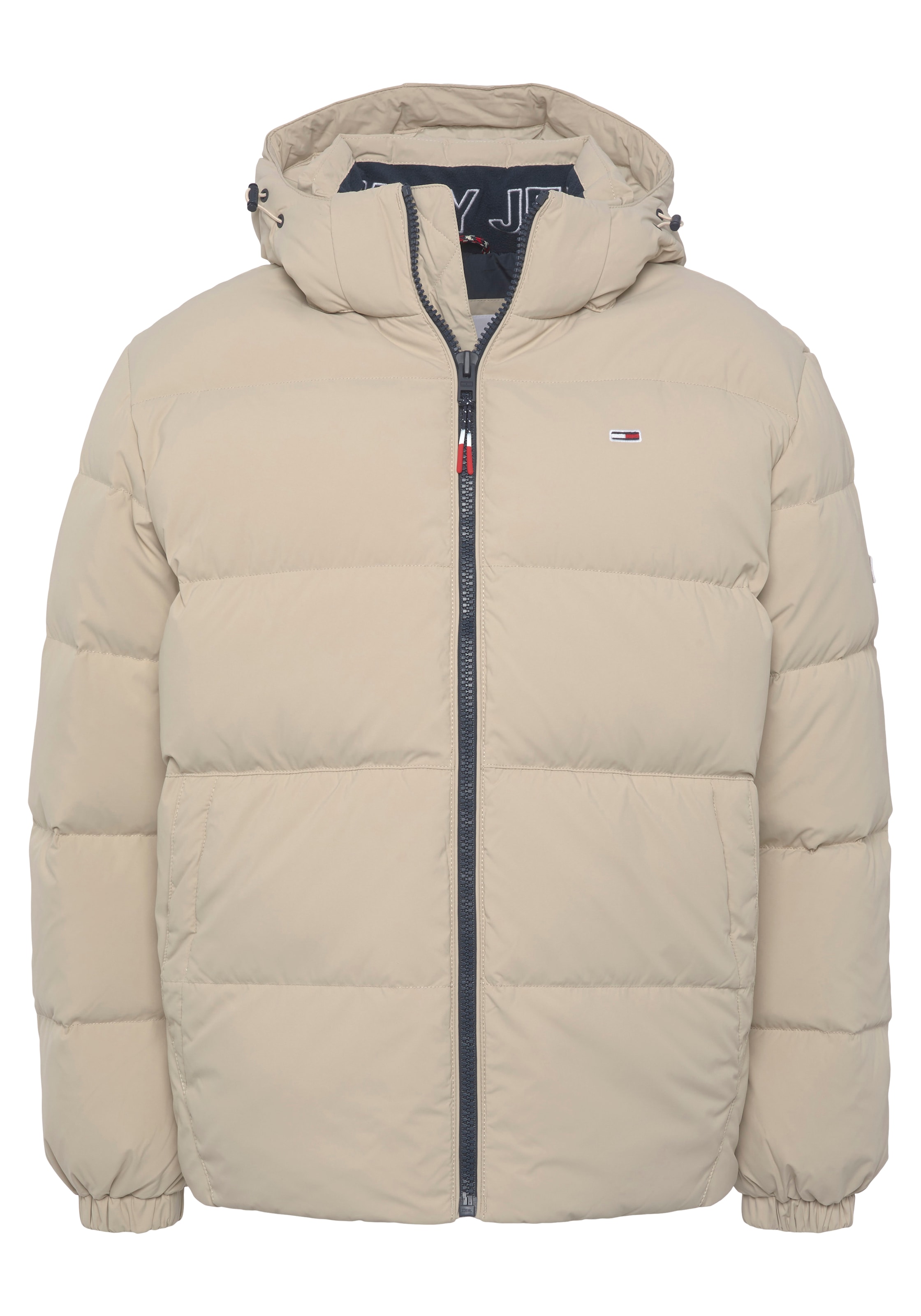 Tommy Jeans Daunenjacke »TJM ESSENTIAL DOWN JACKET«, mit Kapuze, mit Tunnelzug und Stoppern an der Kapuze