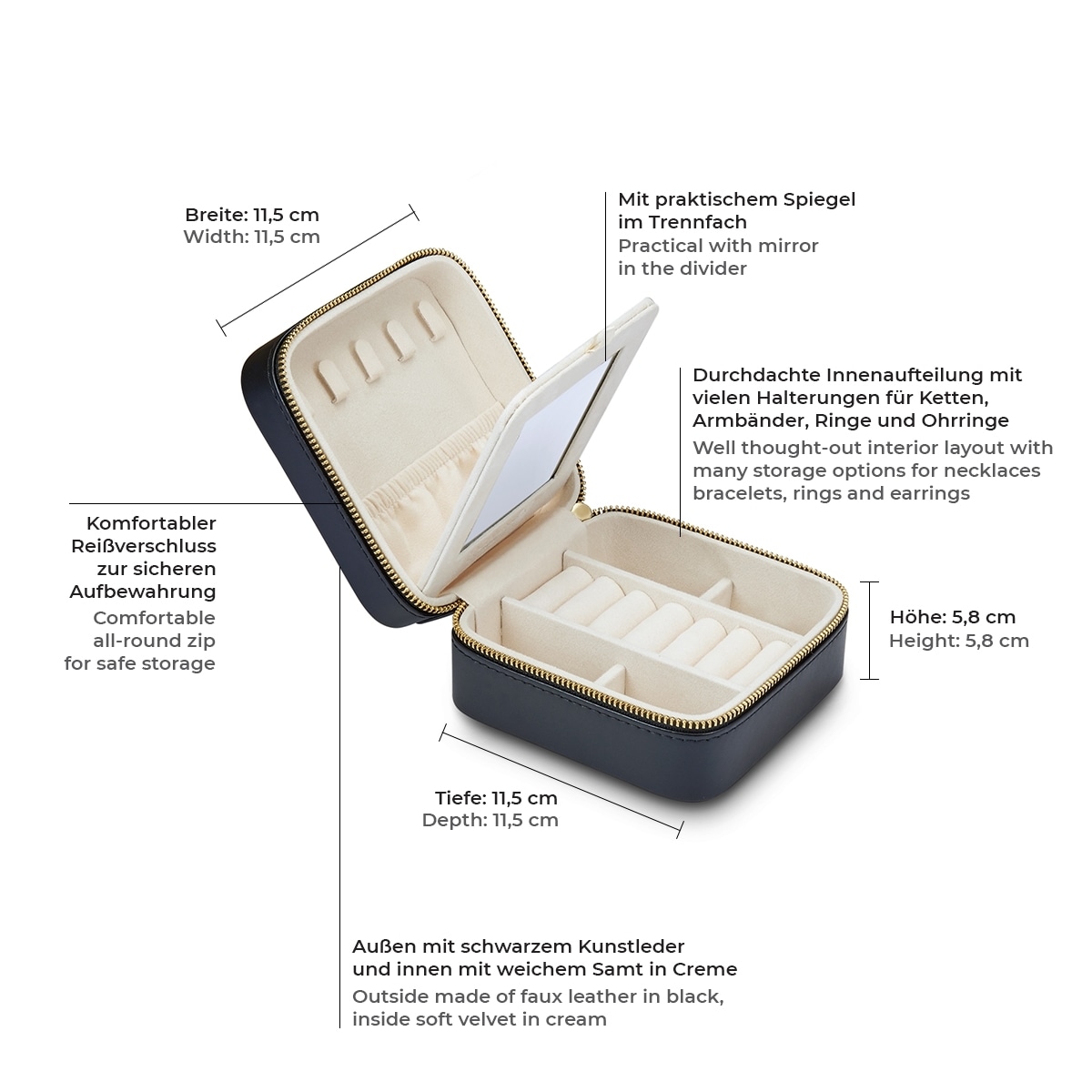 Glanzstücke München Schmucketui »RT001«