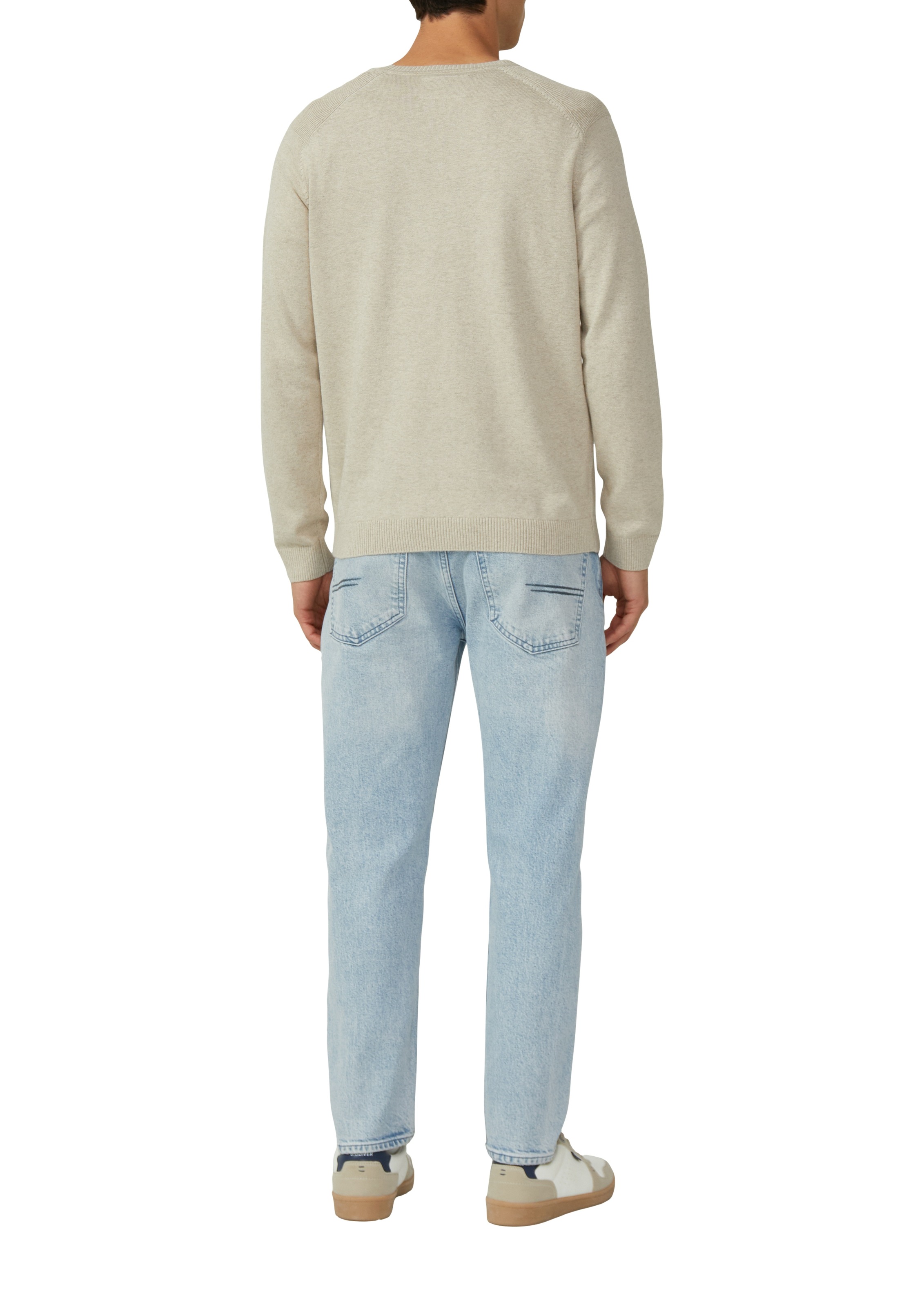 s.Oliver Rundhalspullover mit Logo Stickerei