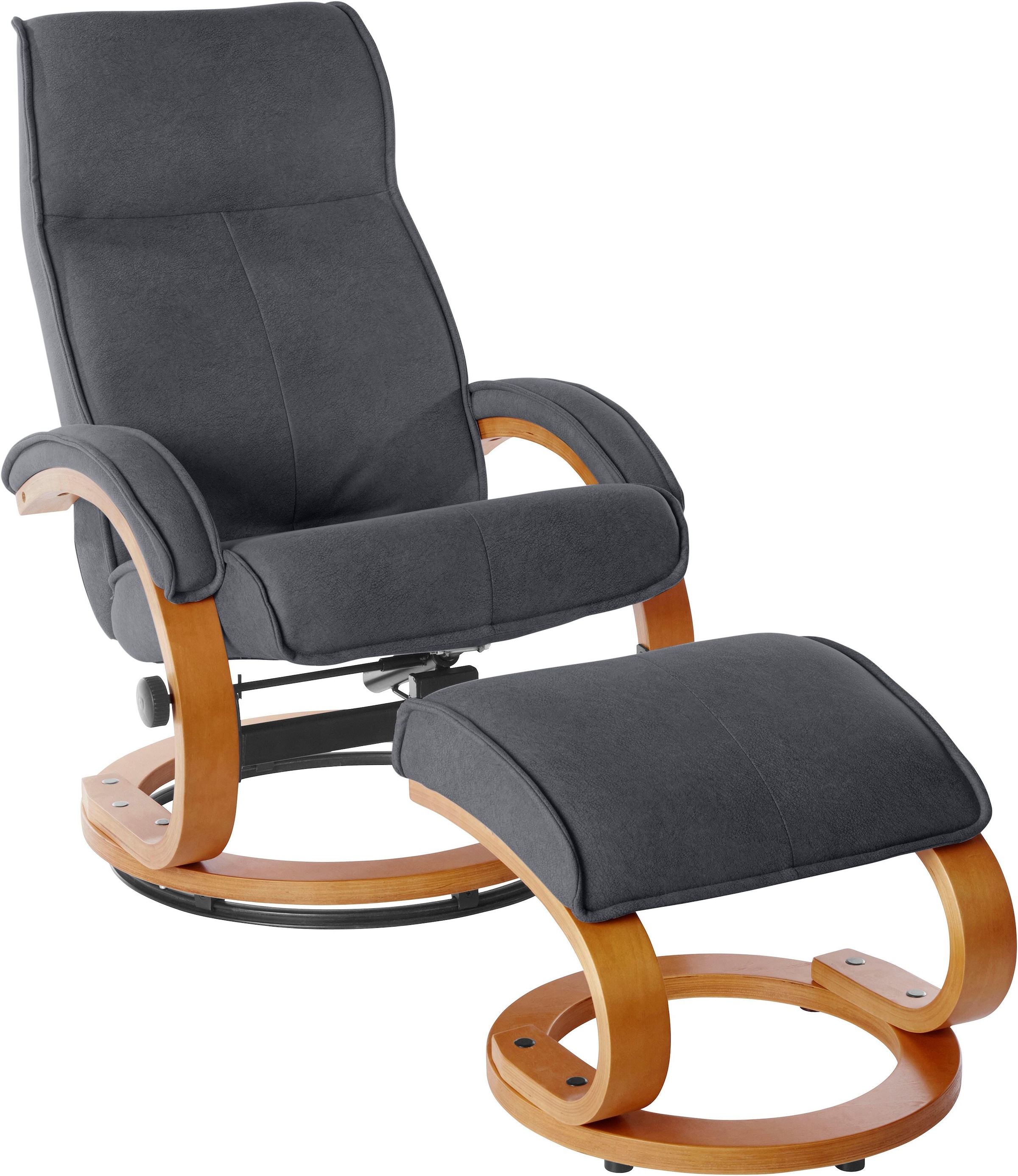 INOSIGN Relaxsessel »Lille«, aus weichem Luxus-Microfaser Bezug und Holzgestell, Sitzhöhe 46 cm