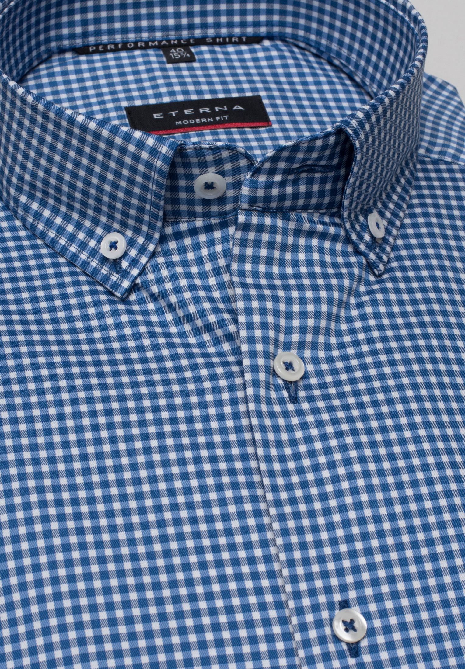 Eterna Langarmhemd »MODERN FIT« EASY IRON (bügelleicht)