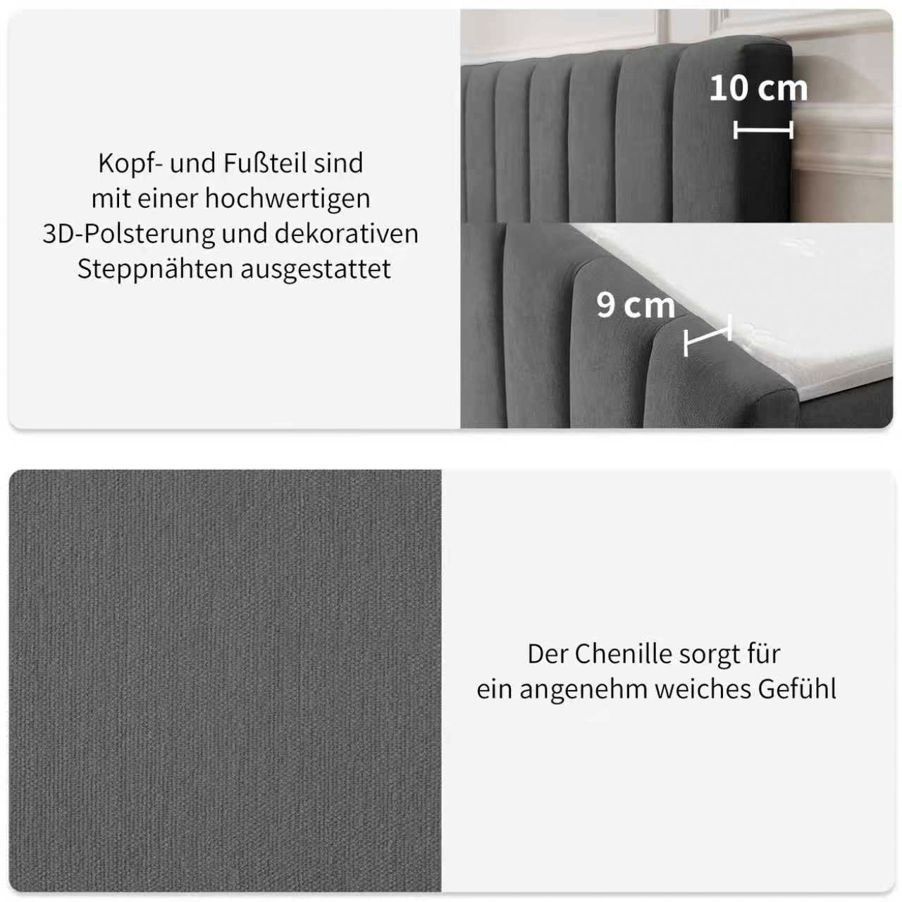 OTTO home Boxbett »Yanna inkl. Bettkasten und Topper, Liegefläche 180x200cm« erhältlich in der Größe 180x200 cm, inkl. Aufbauvideo