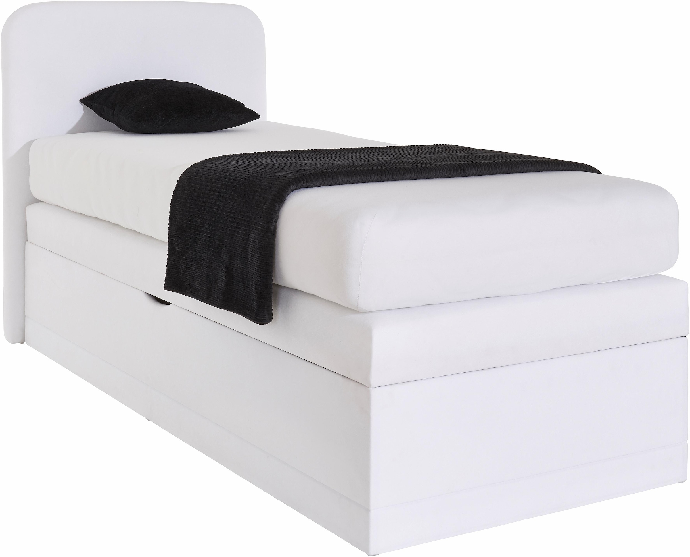 Boxspringbett, wahlweise mit Bettkasten und 2 Matratzenqualitäten