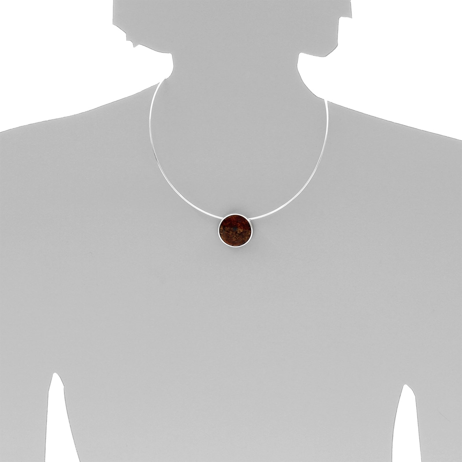 OSTSEE-SCHMUCK Kette mit Anhänger »- Gleiter-Frouke 24 mm - Silber 925/000 - Bernstein«