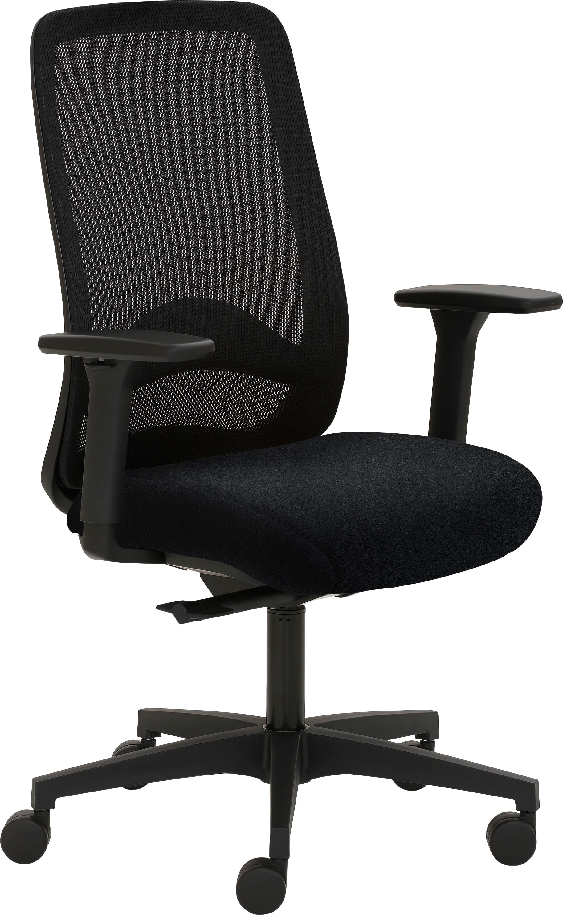 Mayer Sitzmöbel, Bürostuhl »myTRITON« () 1 Stk., Schwarz + Schwarz, Leder, B/H/T: 70 cm, Schwarz + Schwarz