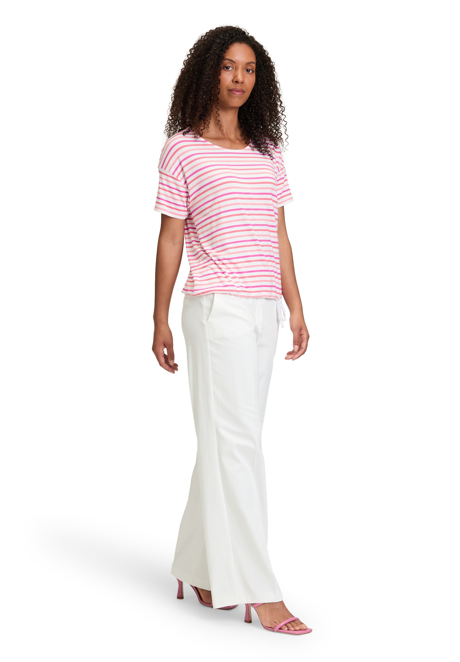 Betty Barclay Kurzarmshirt »Ringelshirt mit Tunnelzug«